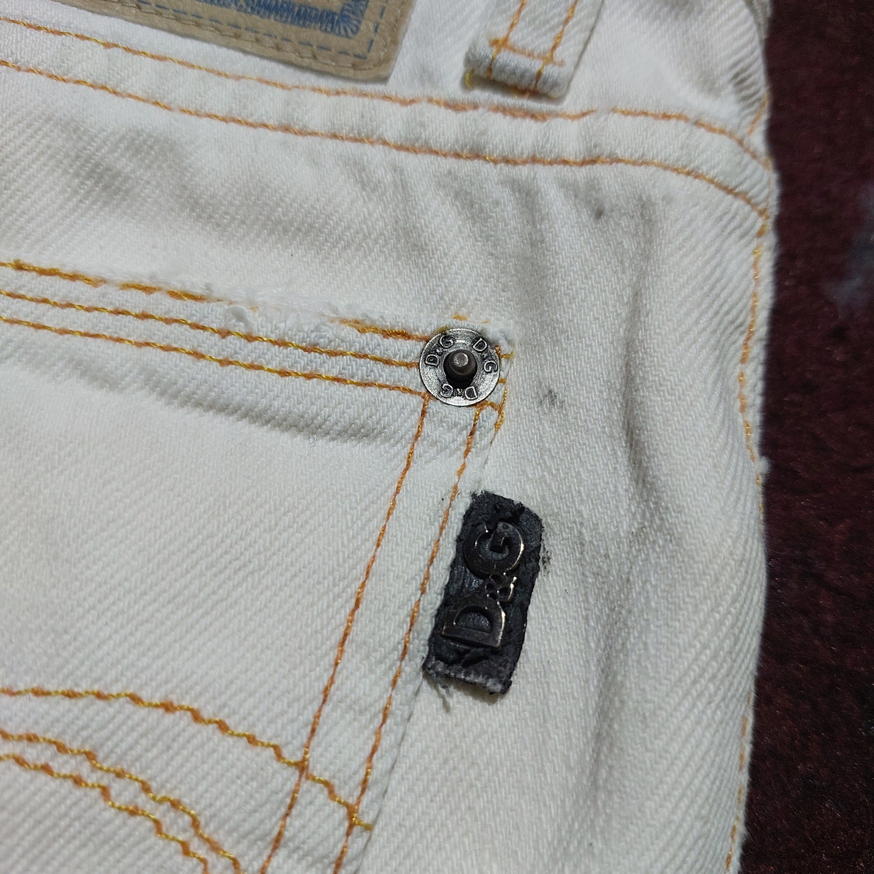 Dolce & Gabbana 2000s Dolce&Gabbana Audacious Ripped White Tight Fit Jeans Size US 29 - 13 Thumbnail