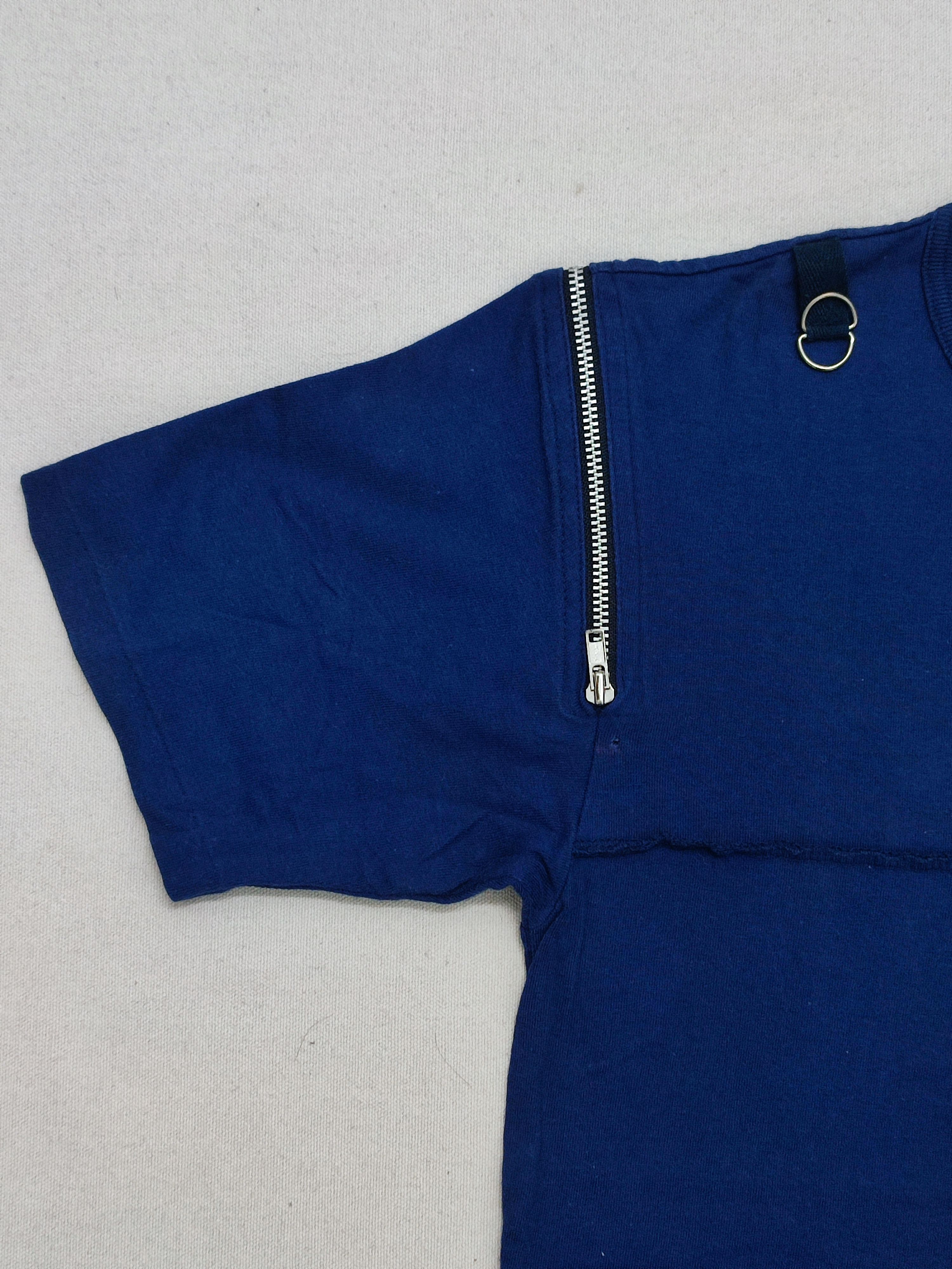 Japanese Brand × Vintage Vintage 1990s Boys Seditionaries Bondage Multizipper Tee Size US M / EU 48-50 / 2 - 9 Thumbnail
