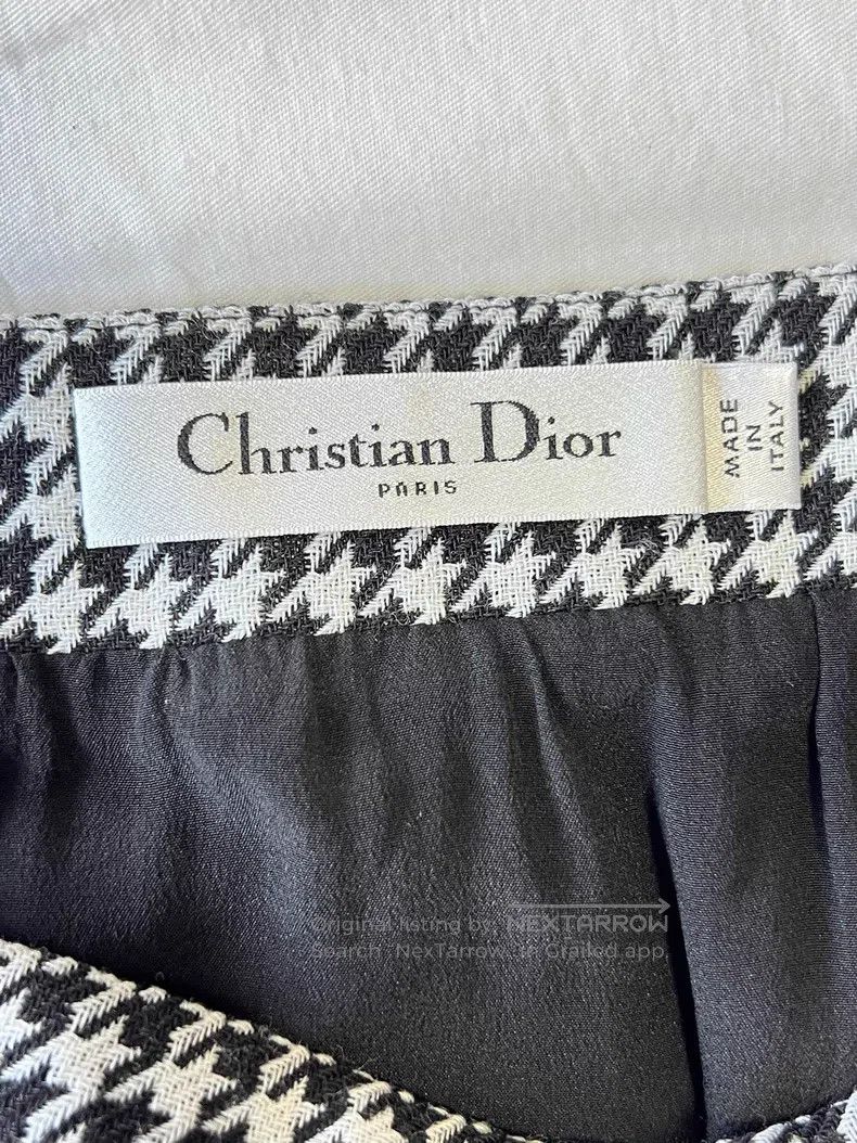 Dior Dior Thousand-bird check wool skirt Size 24" / US 00 / IT 34 - 6 Thumbnail