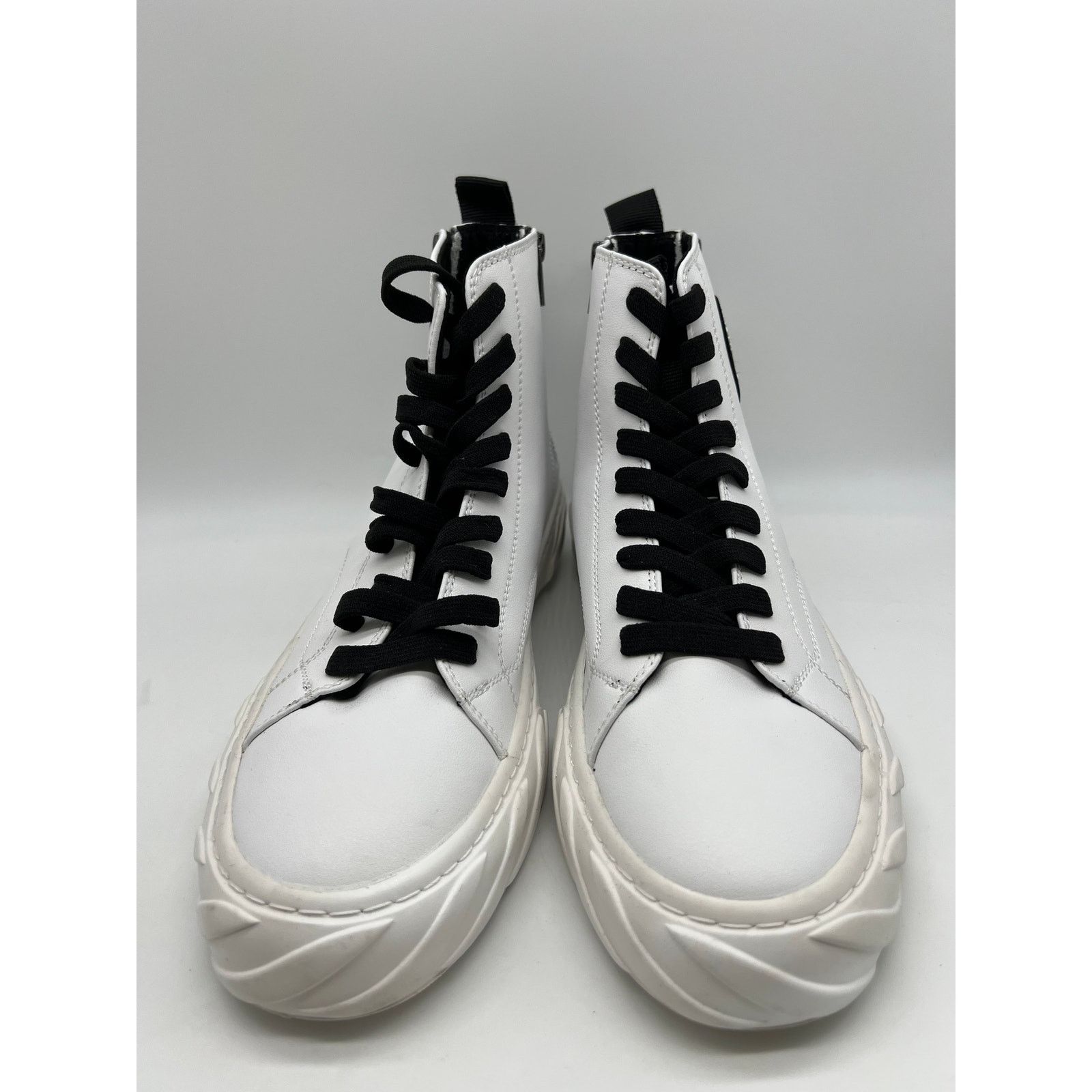 Karl Lagerfeld Karl Lagerfeld Men's Paris Sneakers High Top Heel Zip 10.5M Size US 10.5 / EU 43-44 - 7 Thumbnail
