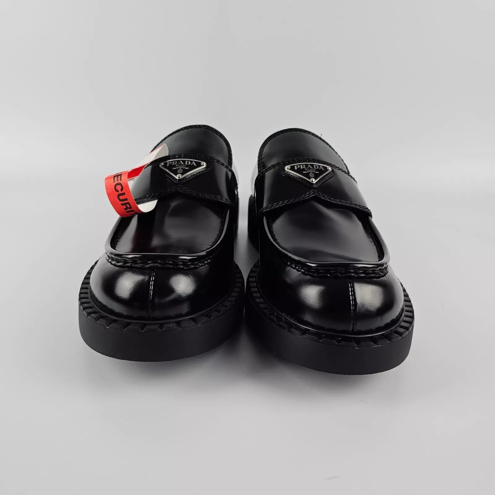 Prada PRADA Black Brushed Leather Loafers New Authentic Size US 11 / EU 44 - 5 Thumbnail