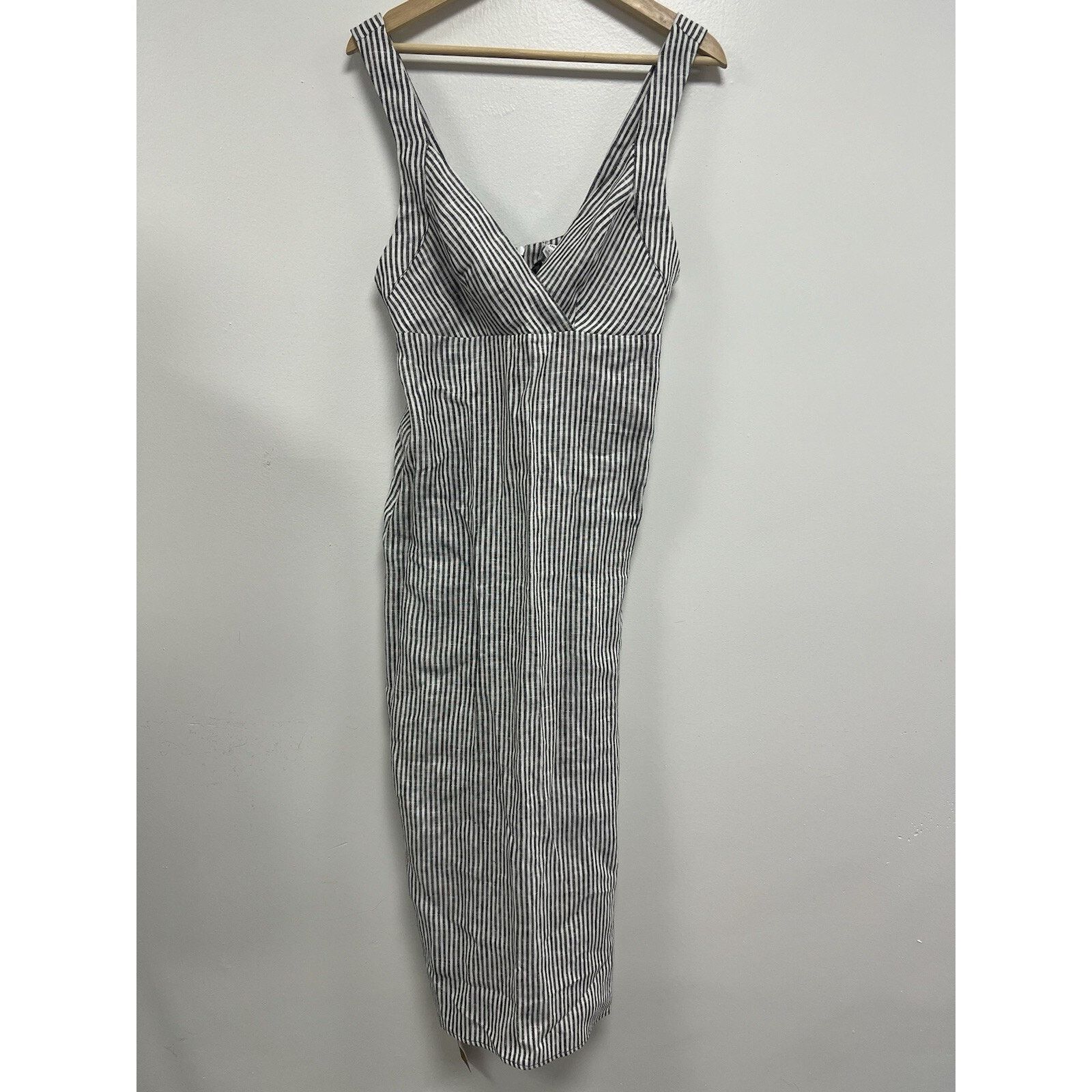 linen fabric dress design Linen Maxi Dress with Pockets main image 0