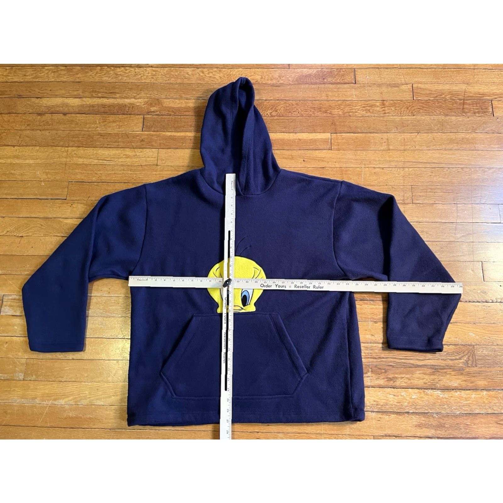 Vintage VINTAGE Tweety Bird Hoodie Looney Tunes L Blue 1998 Unisex Adults Pullover Graphic Print Hooded Embroidered Baggy Oversized 90s Size US L / EU 52-54 / 3 - 7 Thumbnail