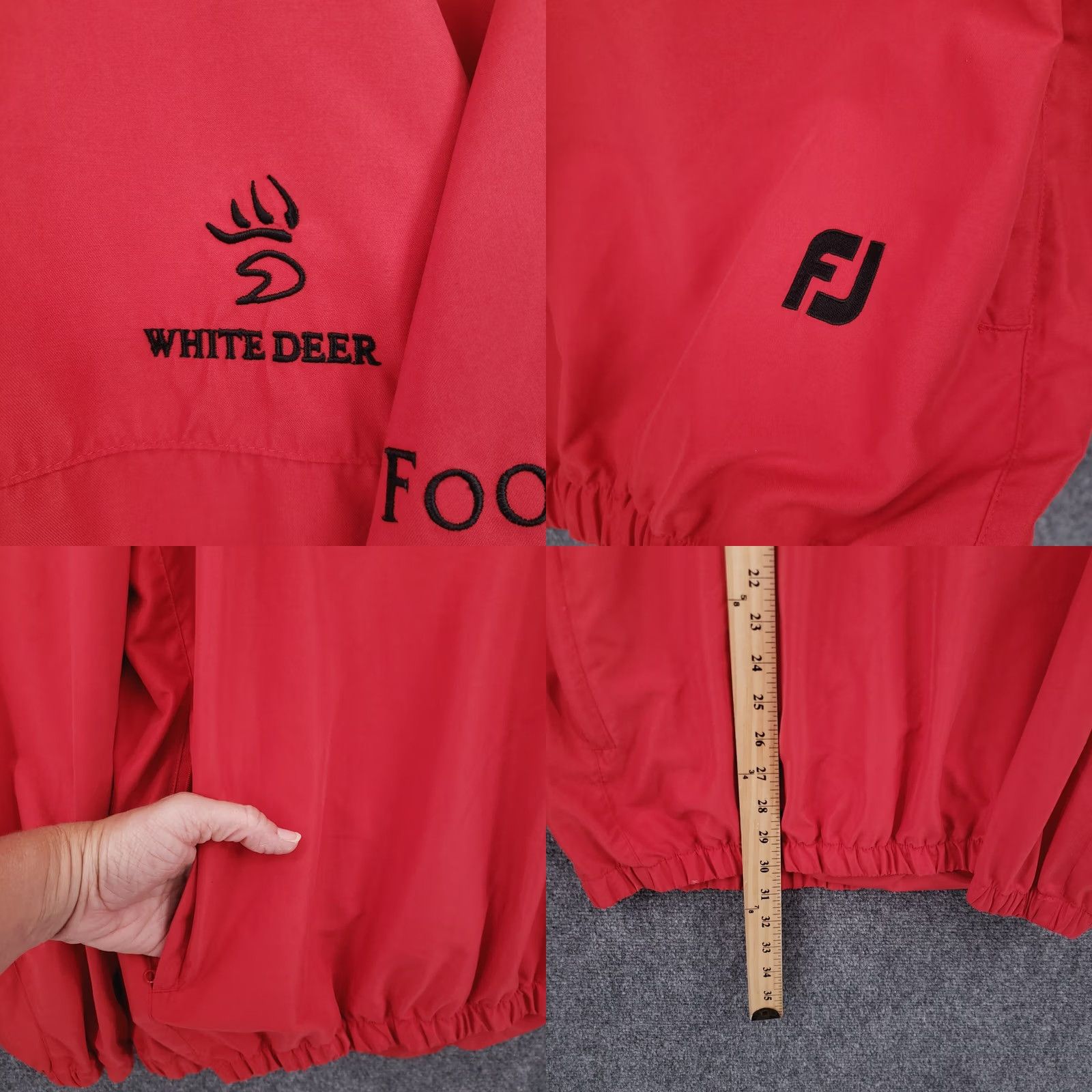 Footjoy FootJoy Sweatshirt Mens XL Red Pullover Golf V-Neck Long Sleeves Windbreaker Size US XL / EU 56 / 4 - 8 Thumbnail
