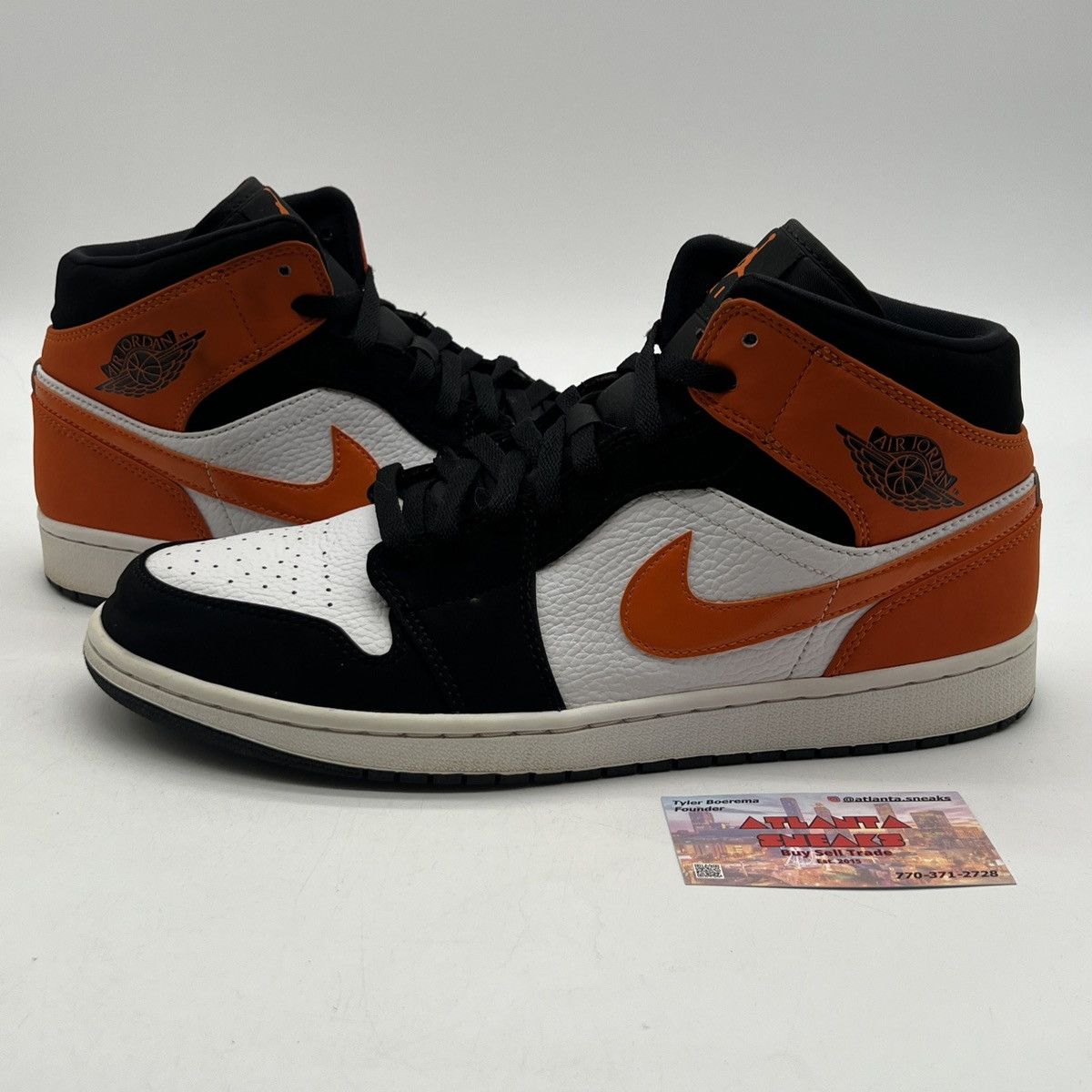 Nike Air Jordan 1 mid shattered backboard Size US 12 / EU 45 - 1 Thumbnail