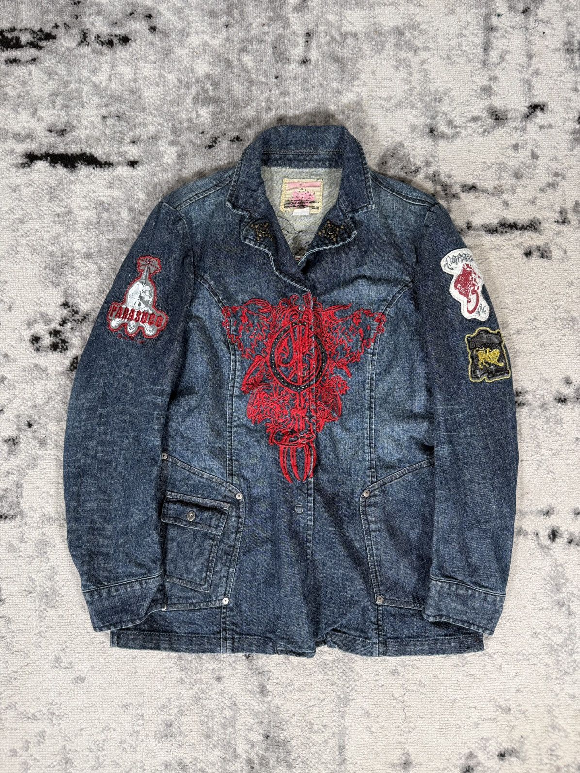 Parasuco Y2K Parasuco Embroidered Denim Jacket Size XL / US 12-14 / IT 48-50 - 3 Thumbnail