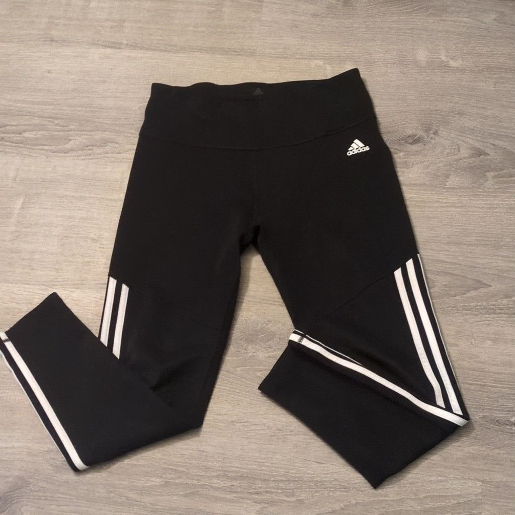 Adidas Adidas 3 stripe leggings size medium Size 27" / US 4 / IT 40 - 1 Thumbnail