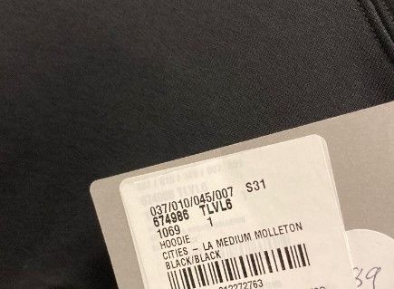Balenciaga o1s1wg111124 Cities Los Angeles Wide Fit Hoodie in Navy Size US S / EU 44-46 / 1 - 2 Thumbnail