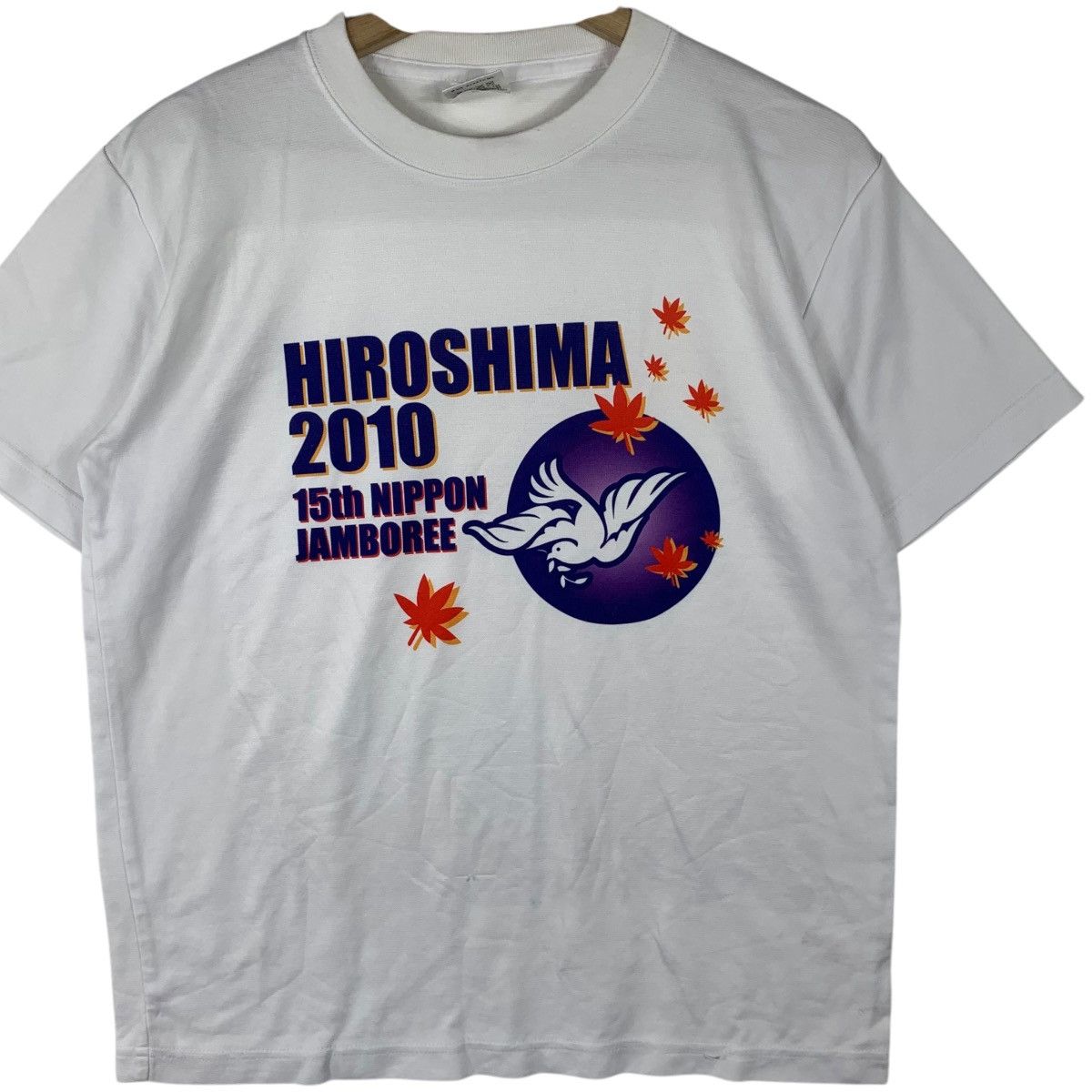 Vintage NIPPON JAMBOREE SCOUT 2010 Hiroshima 15th Tee Shirt Top Size US M / EU 48-50 / 2 - 3 Thumbnail
