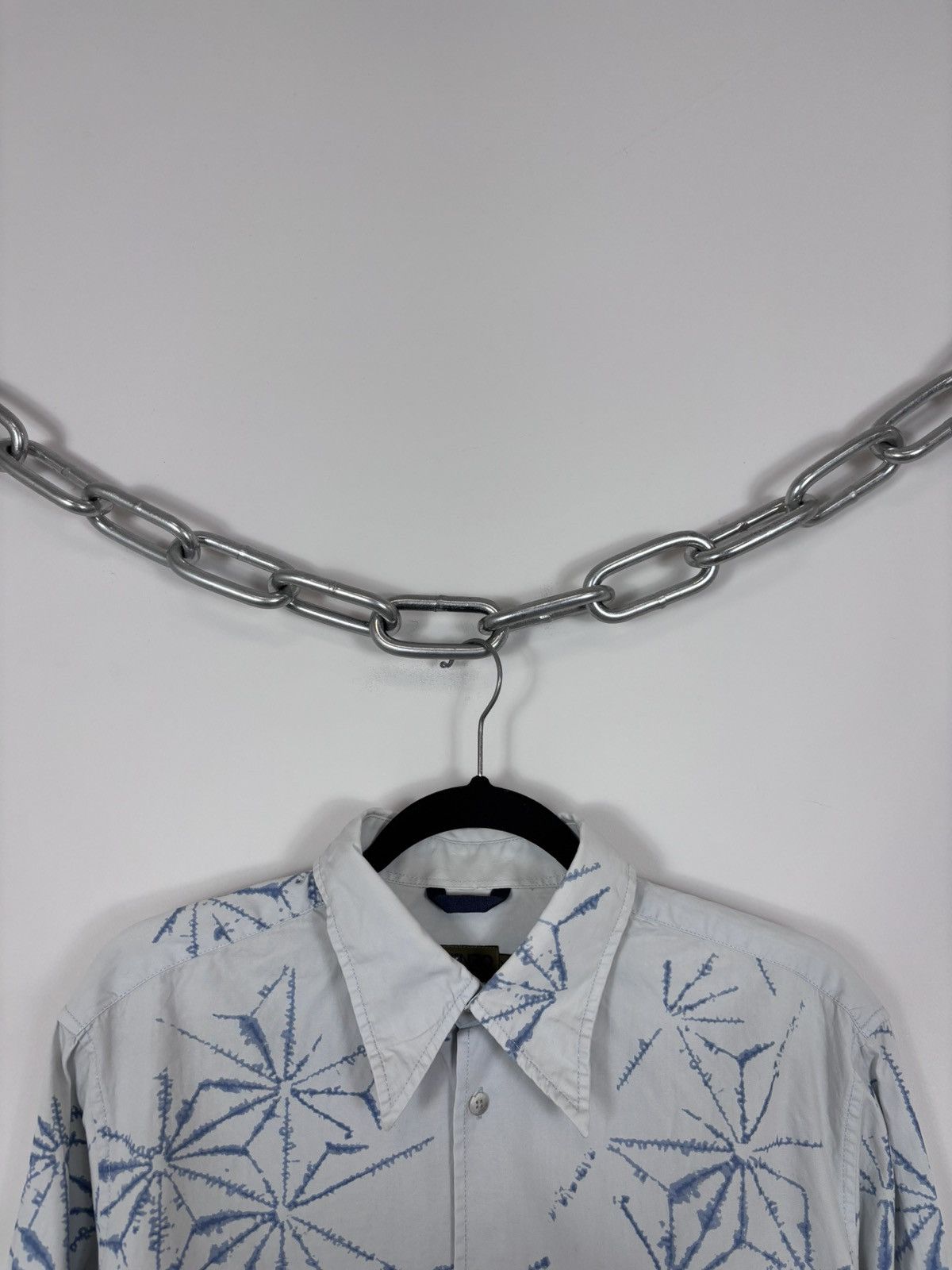 Kenzo Kenzo Homme Vintage Men’s Ice Web Print Long Sleeve Shirt Size US XL / EU 56 / 4 - 3 Thumbnail