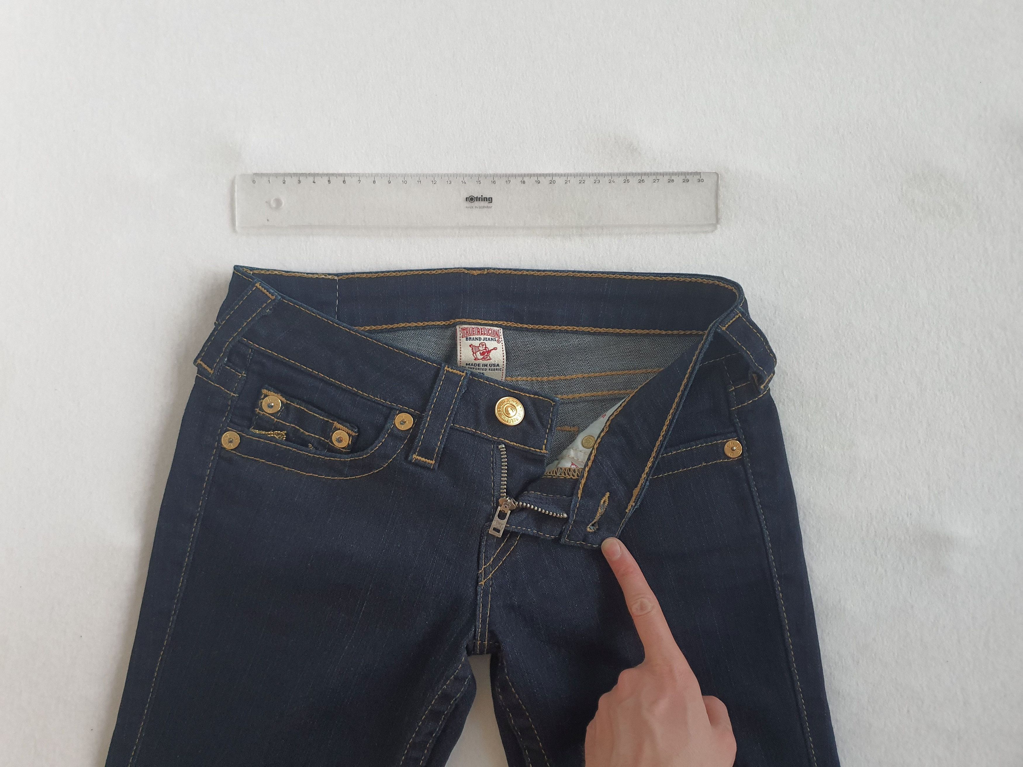 True Religion STELLA Skinny Denim Jeans - Made in USA - W25 L32 (25x32) Size 25" / US 0 / IT 36 - 4 Thumbnail