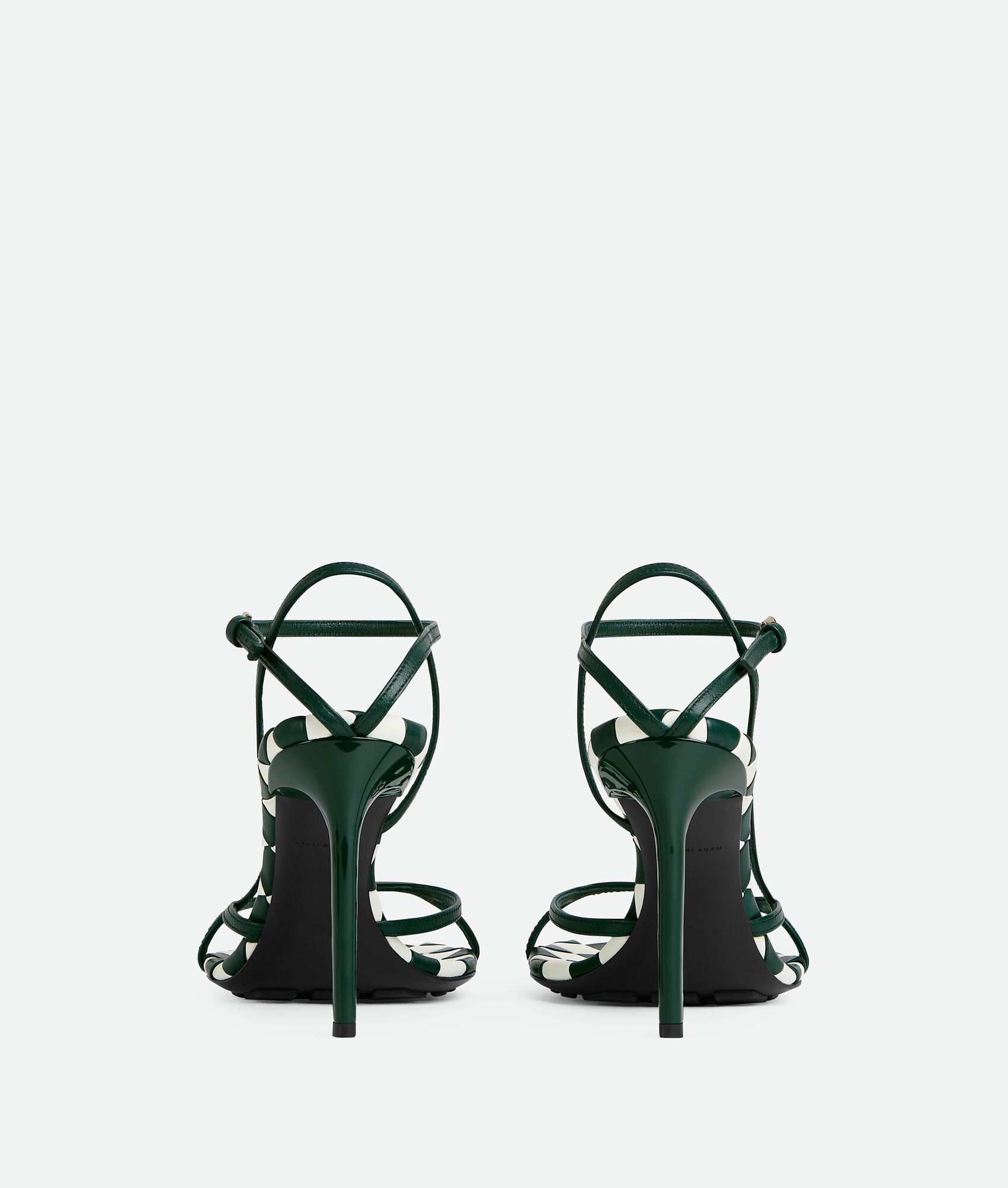 Bottega Veneta o1bcso1str0725 Leaf Sandals in Glacier/Emerald Green Size US 8 / IT 38 - 3 Thumbnail