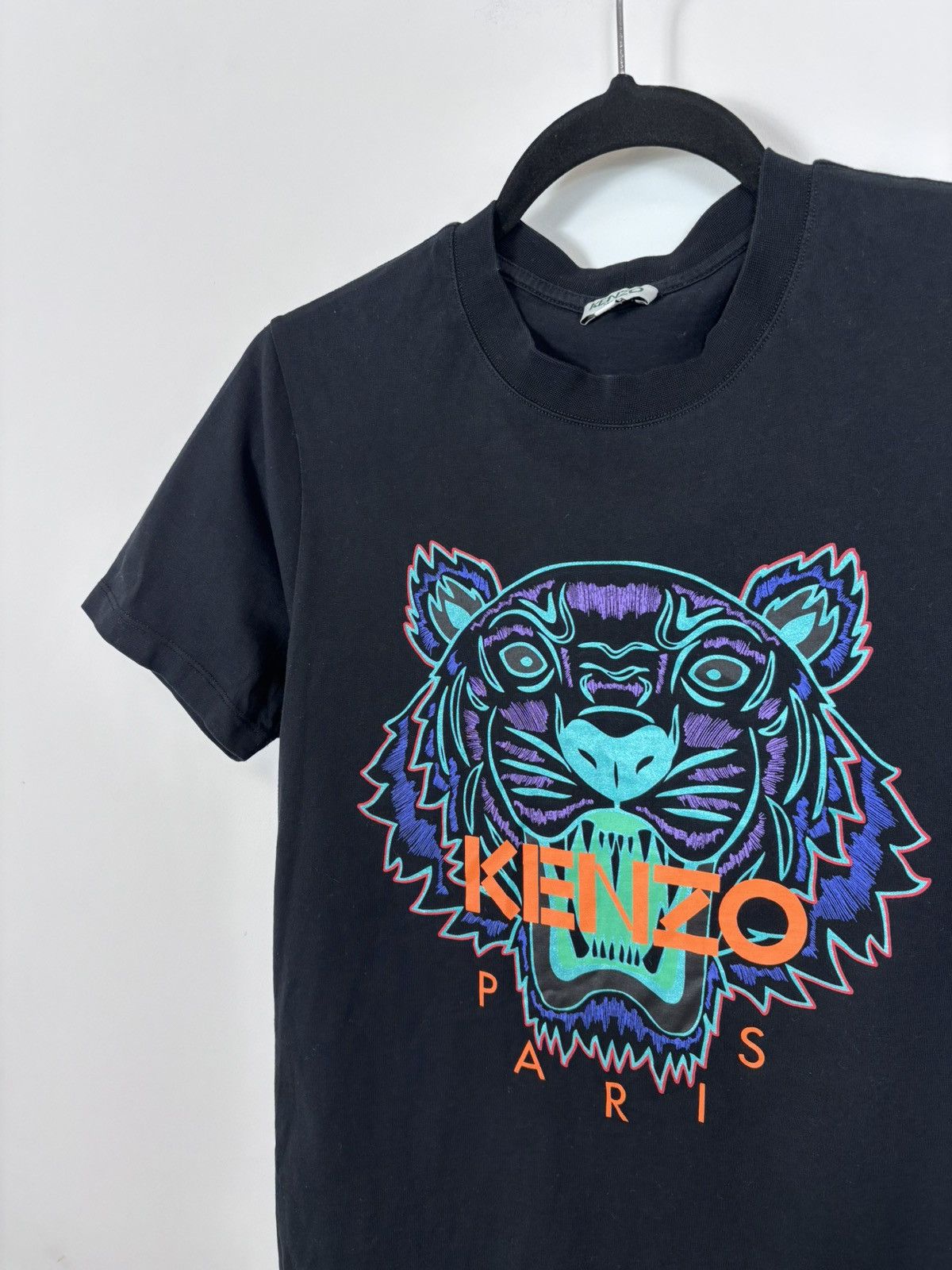 Kenzo Kenzo Paris Men’s Big Tiger Print Logo Black T-Shirt Tee Size US XS / EU 42 / 0 - 3 Thumbnail