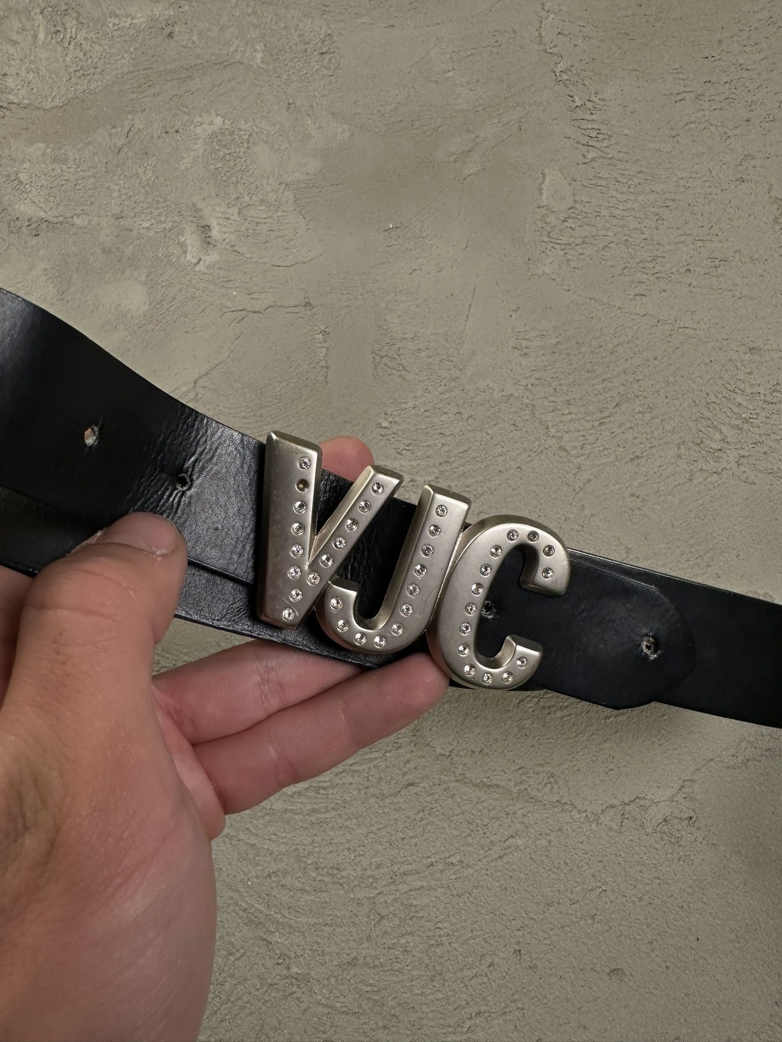 Designer × Versace Jeans Couture Versace Jeans Couture Genuine Leather Logo Buckle Belt Size ONE SIZE - 2 Thumbnail