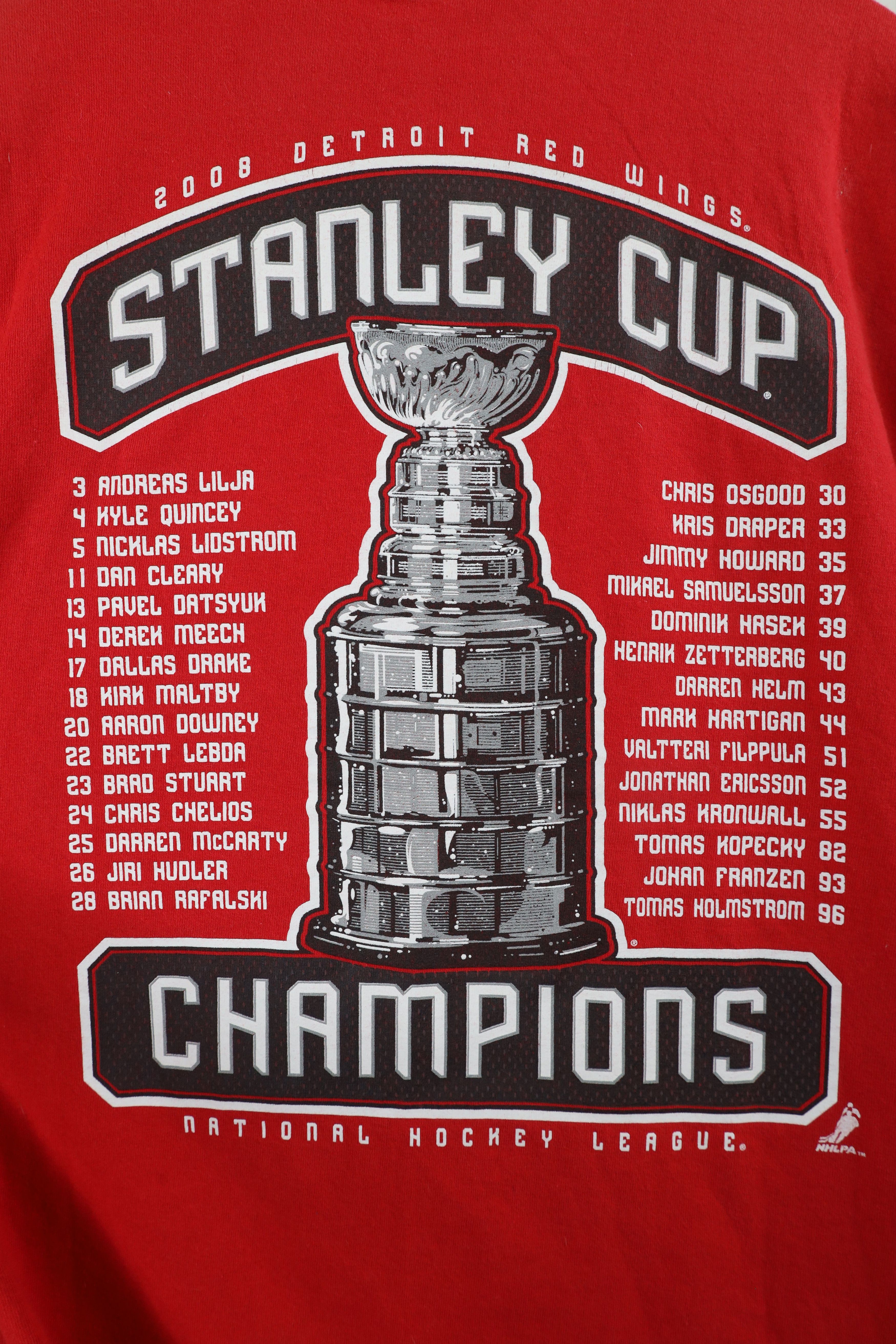Reebok × Vintage Vintage Reebok Stanley Cup Champs Detroit Red Wings T-Shirt Size US M / EU 48-50 / 2 - 9 Thumbnail