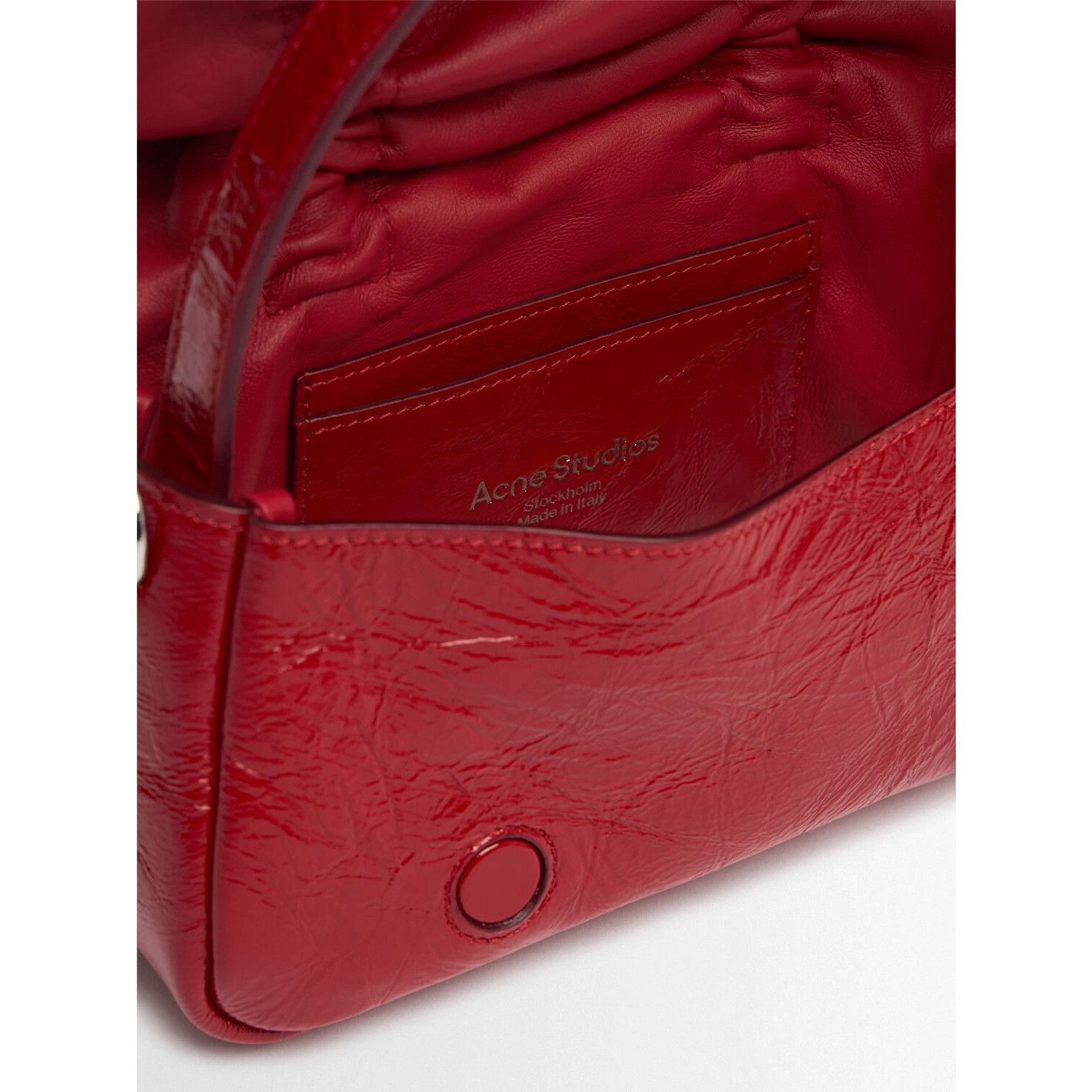 Acne Studios ACNE STUDIOS Multipocket Micro Red Leather Top Handle Bag Ne Size ONE SIZE - 4 Thumbnail