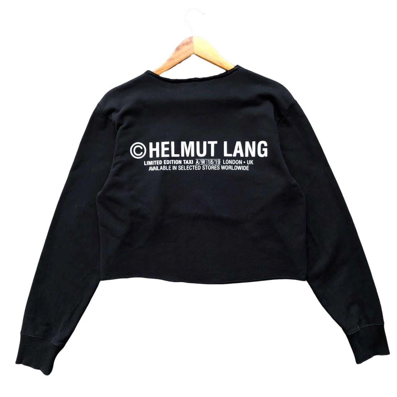 Helmut Lang Aw 18/19 HELMUT LANG limited edition taxi crop crewneck Size US M / EU 48-50 / 2 - 1 Thumbnail