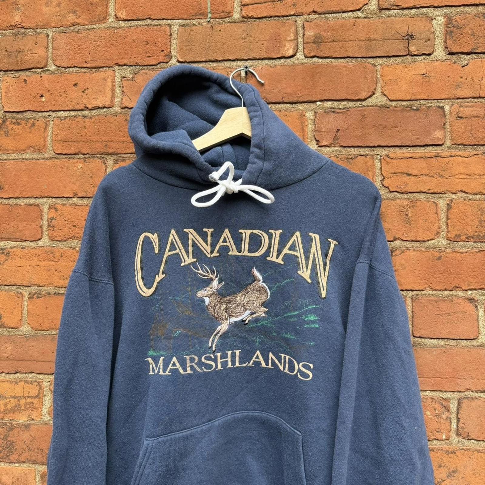 Other vintage embroidered Canadian marshlands hoodie 90s boxy L Size US L / EU 52-54 / 3 - 3 Thumbnail