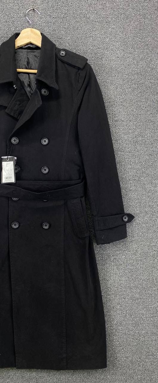 Japanese Brand Black Vanquish Double Breasted Trench Coats Long Jacket Size M / US 6-8 / IT 42-44 - 4 Thumbnail