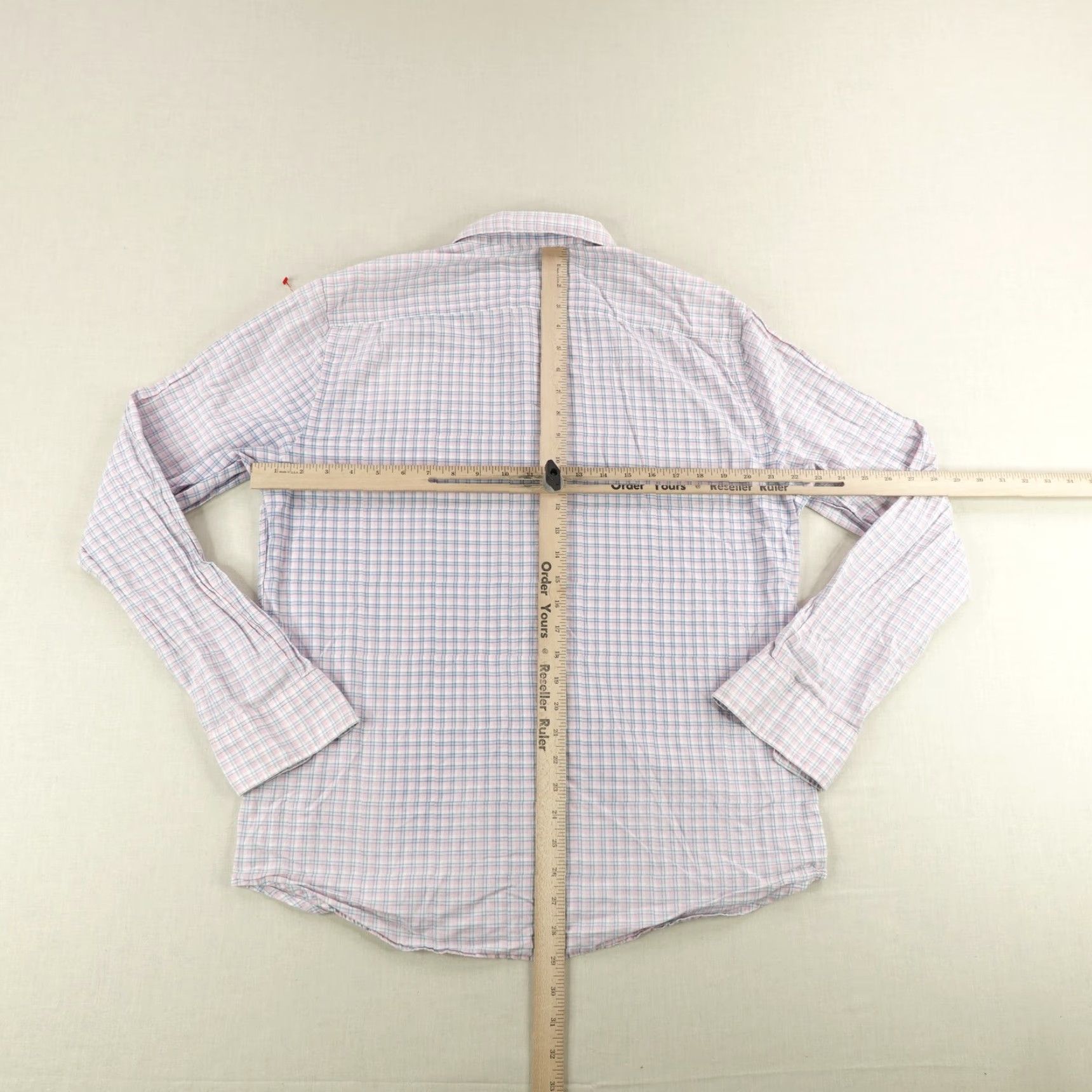 Faherty Faherty Shirt Mens Large Pink Plaid Button-Down Lightweight Cotton Casual Size US L / EU 52-54 / 3 - 5 Thumbnail
