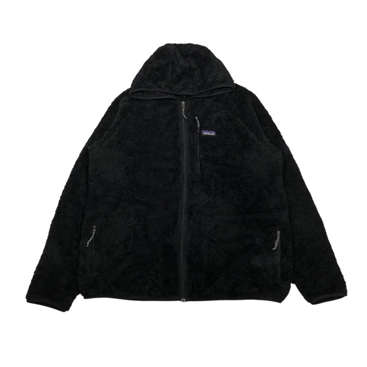 Patagonia 🔥RICH BLACK VINTAGE FLEECE JACKET PATAGONIA DIP PILE Size US XL / EU 56 / 4 - 1 Thumbnail
