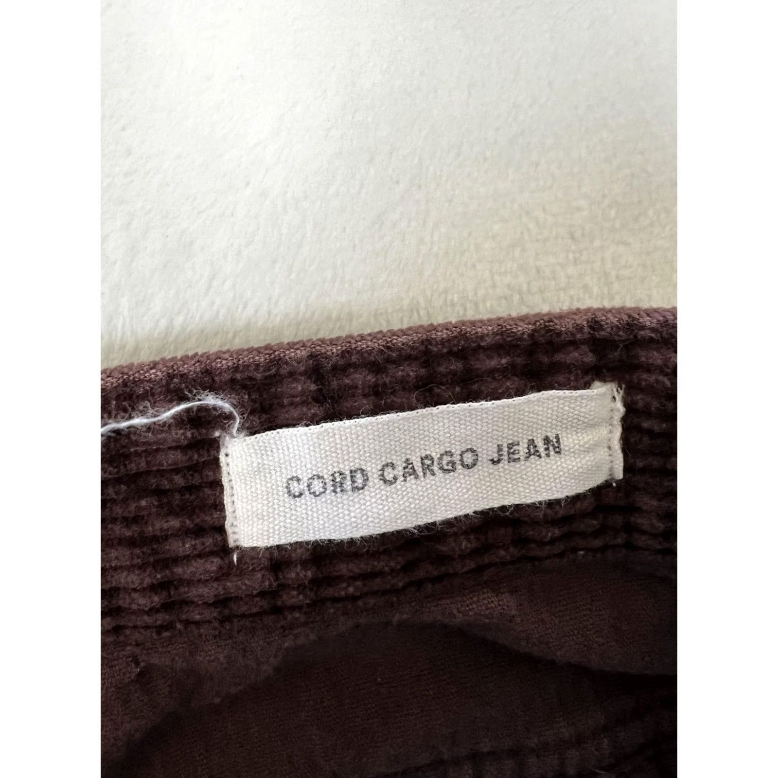 Cotton On Cotton On Jeans Womens Wide-Leg Cargo Corduroy Brown Dark Wash 8 Baggy 5-Pocket Zipper Button Inseam 30 in Size 30" / US 8 / IT 44 - 6 Thumbnail