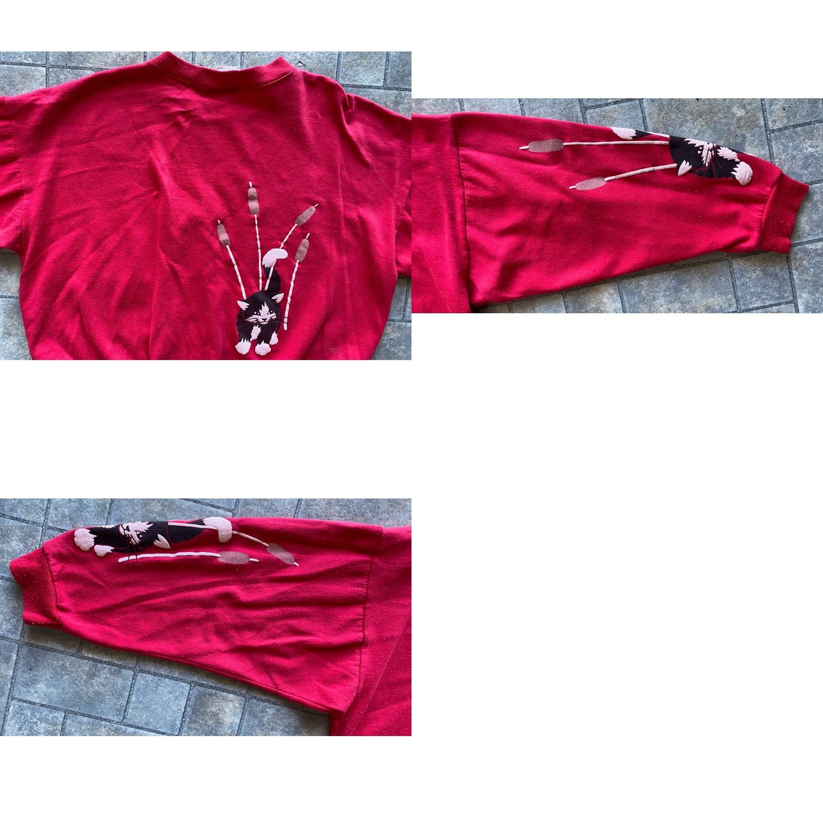 Vintage VINTAGE Spumoni By Franko Red Cat Pullover Sweatshirt L Men’s Red Cat USA Large Size US L / EU 52-54 / 3 - 10 Thumbnail
