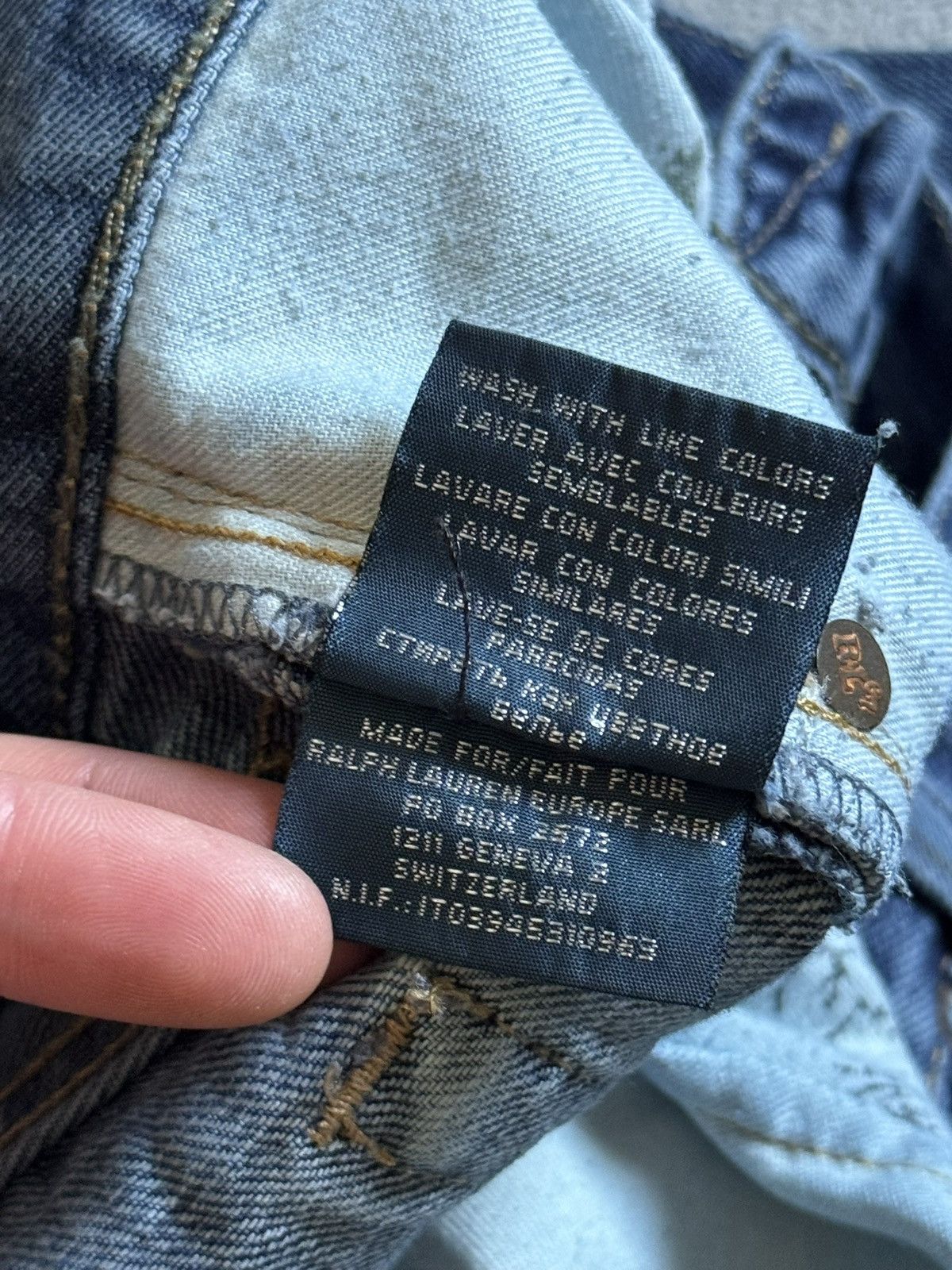 Polo Ralph Lauren Polo Ralph Lauren 38/34 denim pants trousers jeans baggy 90s Size US 38 / EU 54 - 14 Thumbnail