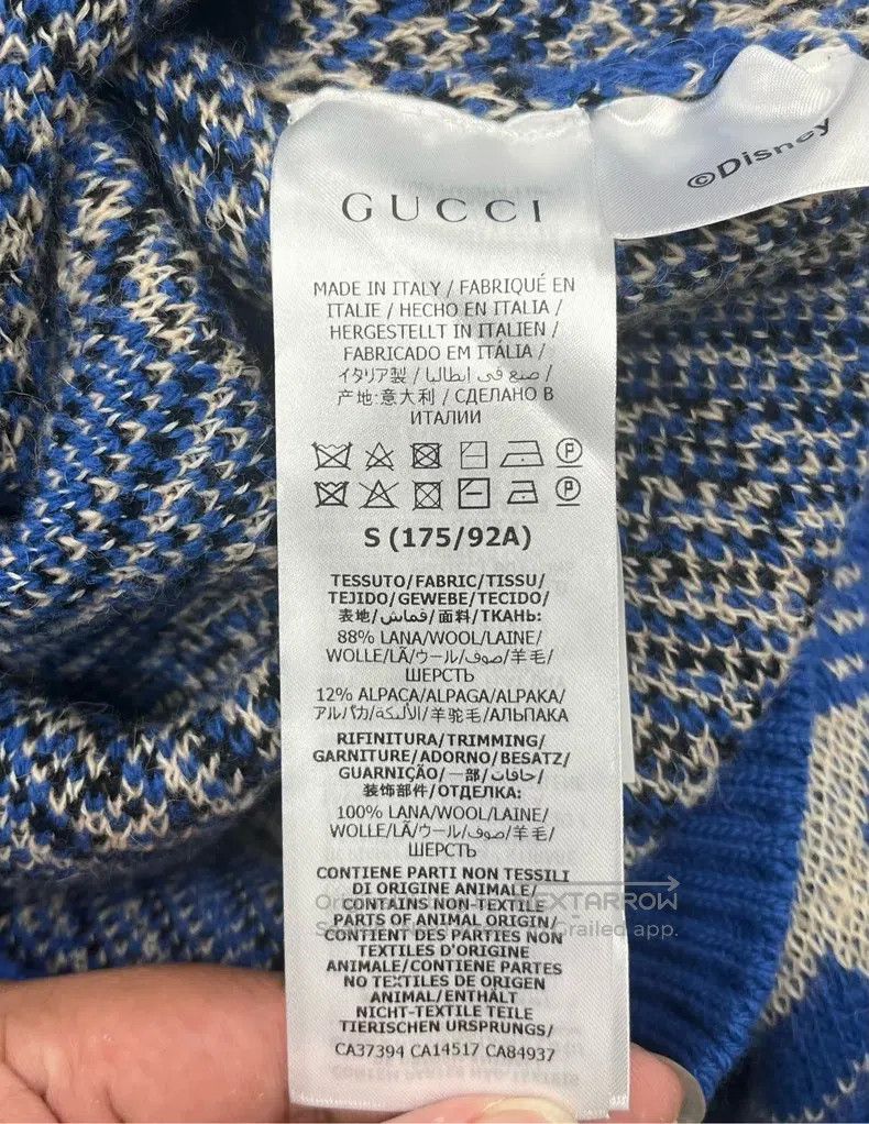 Gucci Gucci Disney Mickey co-branded full-print knitted cardigan Size US S / EU 44-46 / 1 - 4 Thumbnail