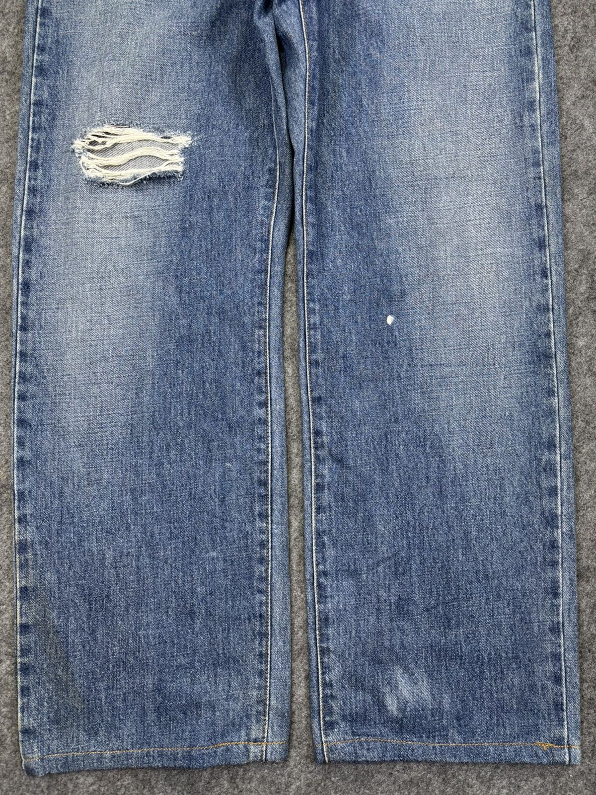 Edwin 💥Baggy💥Rare Edwin Wide Extra Extreme Distressed Denim F956 Size US 34 / EU 50 - 4 Thumbnail