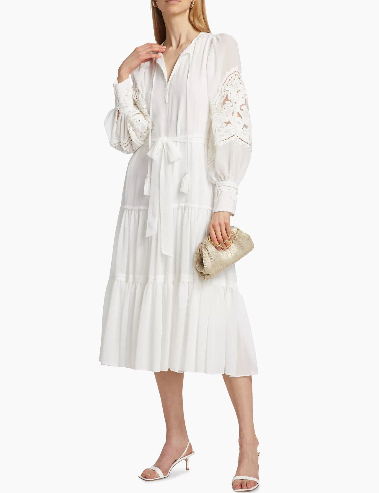 KOBI HALPERIN Kobi Halperin Mira Peasant Midi-Dress size XS Size XS / US 0-2 / IT 36-38 - 2 Thumbnail