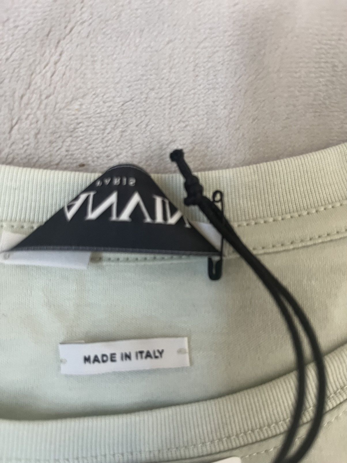 Lanvin LANVIN Curb Embroidered Sage Green Sz: XXL Orig: $690 Size US XXL / EU 58 / 5 - 15 Thumbnail