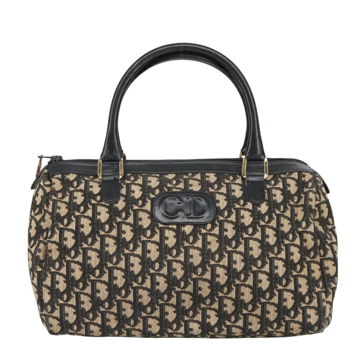 Dior Trotter Navy Canvas Handbag (Pre-Owned) Size ONE SIZE - 1 Thumbnail