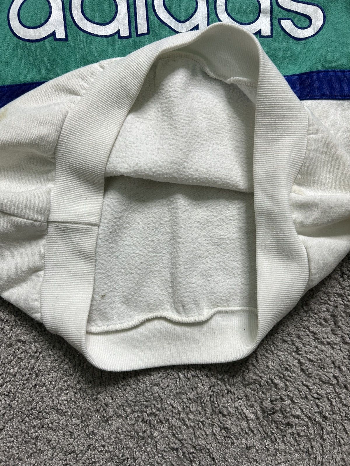 Adidas Vintage 60s/70s Adidas Tri Tone Hoodie Size US M / EU 48-50 / 2 - 5 Thumbnail