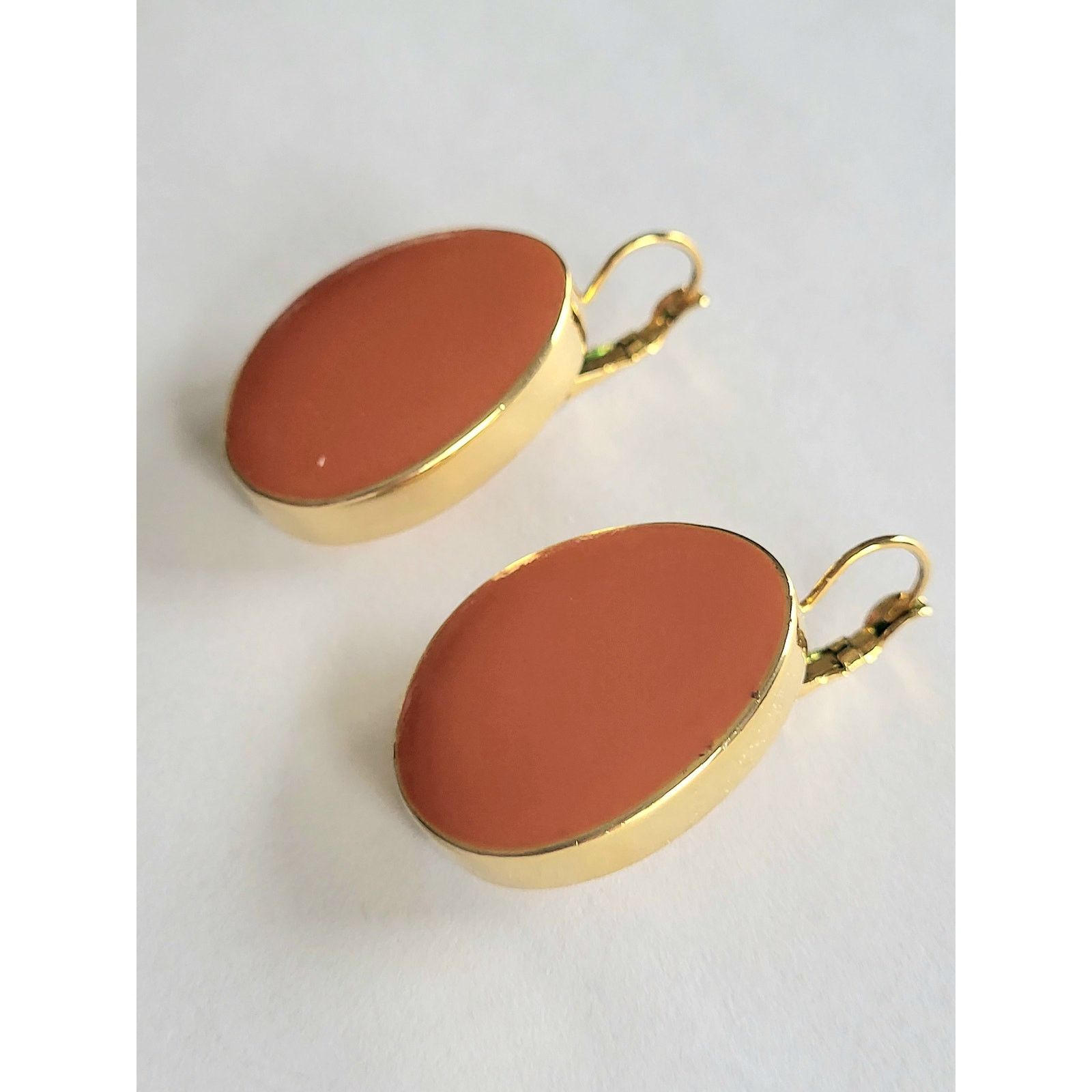 Kenneth Jay Lane VTG 22K Plate Kenneth Jay Lane Enamel/Gold Earrings Pierced Size ONE SIZE - 2 Thumbnail