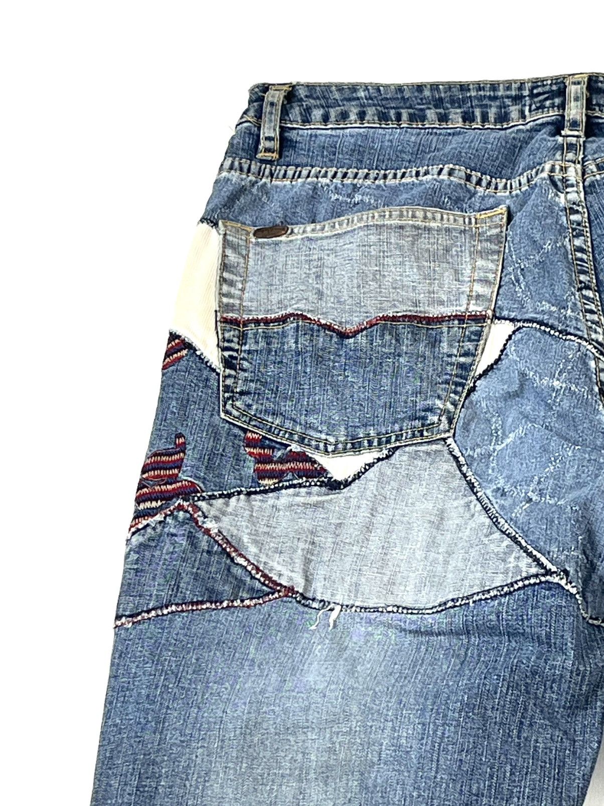 Pepe Jeans Pepe jeans 2000s y2k vintage patchwork jeans embroidered Size US 30 / EU 46 - 6 Thumbnail