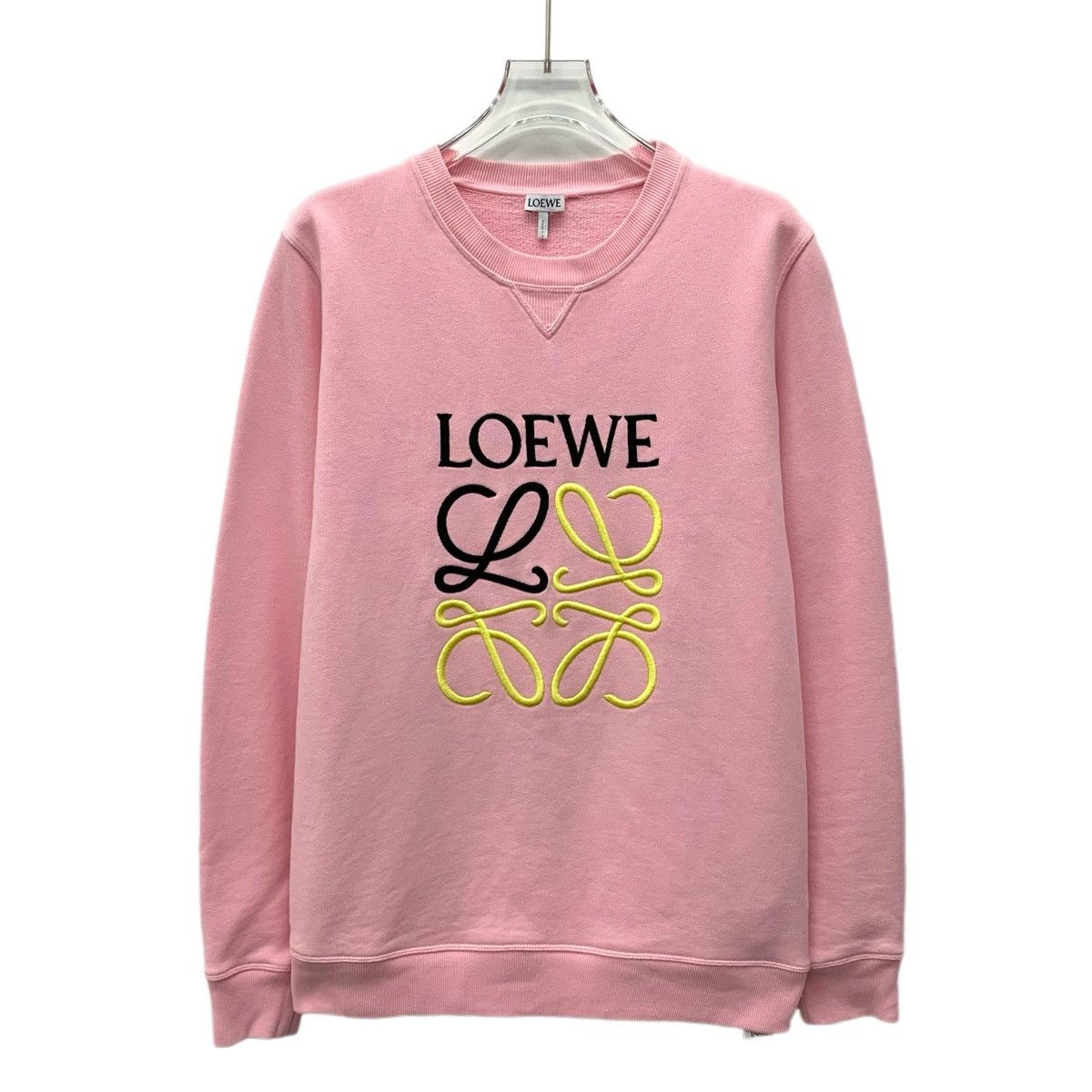 Loewe Loewe Pink Cotton Long Sleeve Sweatshirt K26WX Size S / US 4 / IT 40 - 1 Thumbnail