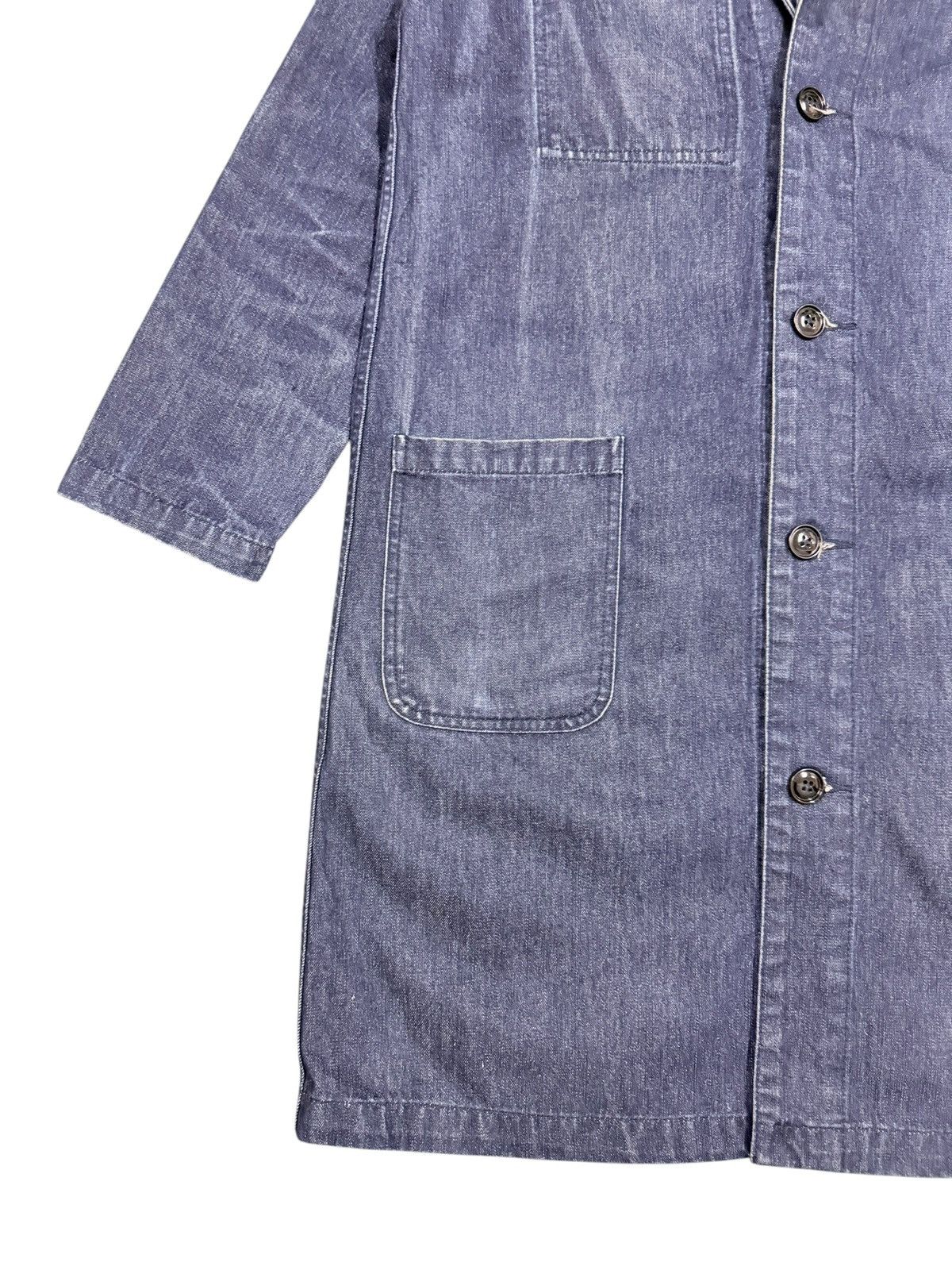 If Six Was Nine Vtg🔥Archives Japanese Indigo Denim Longcoat Jacket Size US M / EU 48-50 / 2 - 11 Thumbnail