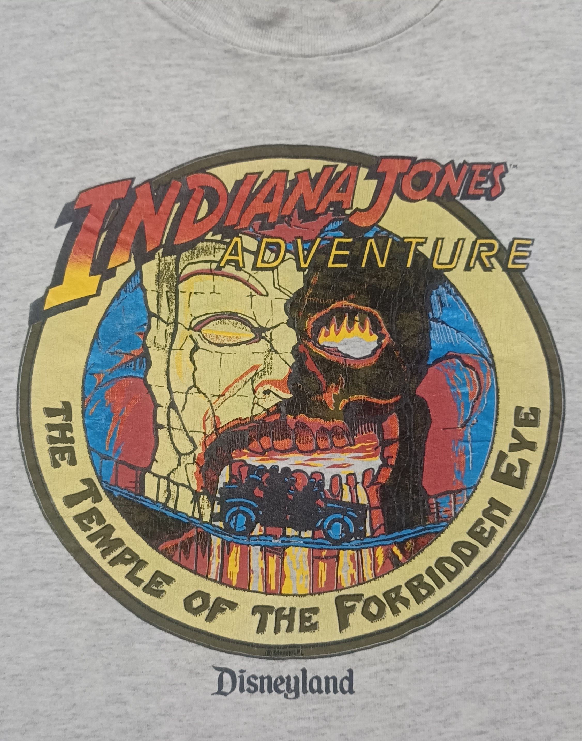 Vintage 🔥🔥Rare Destress Vintage 90s Movie Indiana Jones Tee Size US M / EU 48-50 / 2 - 3 Thumbnail