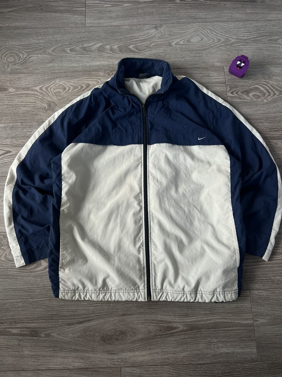Vintage ‼️NIKE VINTAGE Y2K SWOOSH REGULAR 90s USA WINDBREAKER Jacket Size US XL / EU 56 / 4 - 8 Thumbnail