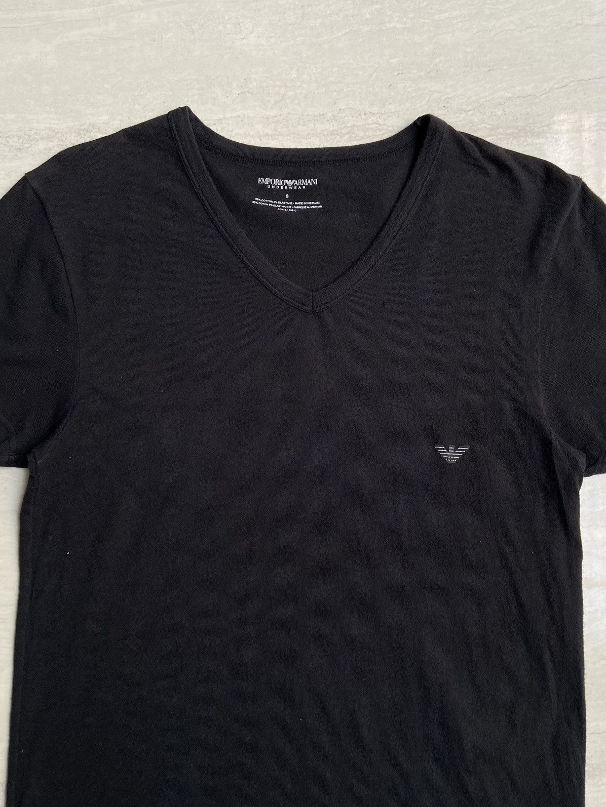 Emporio Armani EMPORIO ARMANI Black T-shirt Size US XS / EU 42 / 0 - 8 Thumbnail