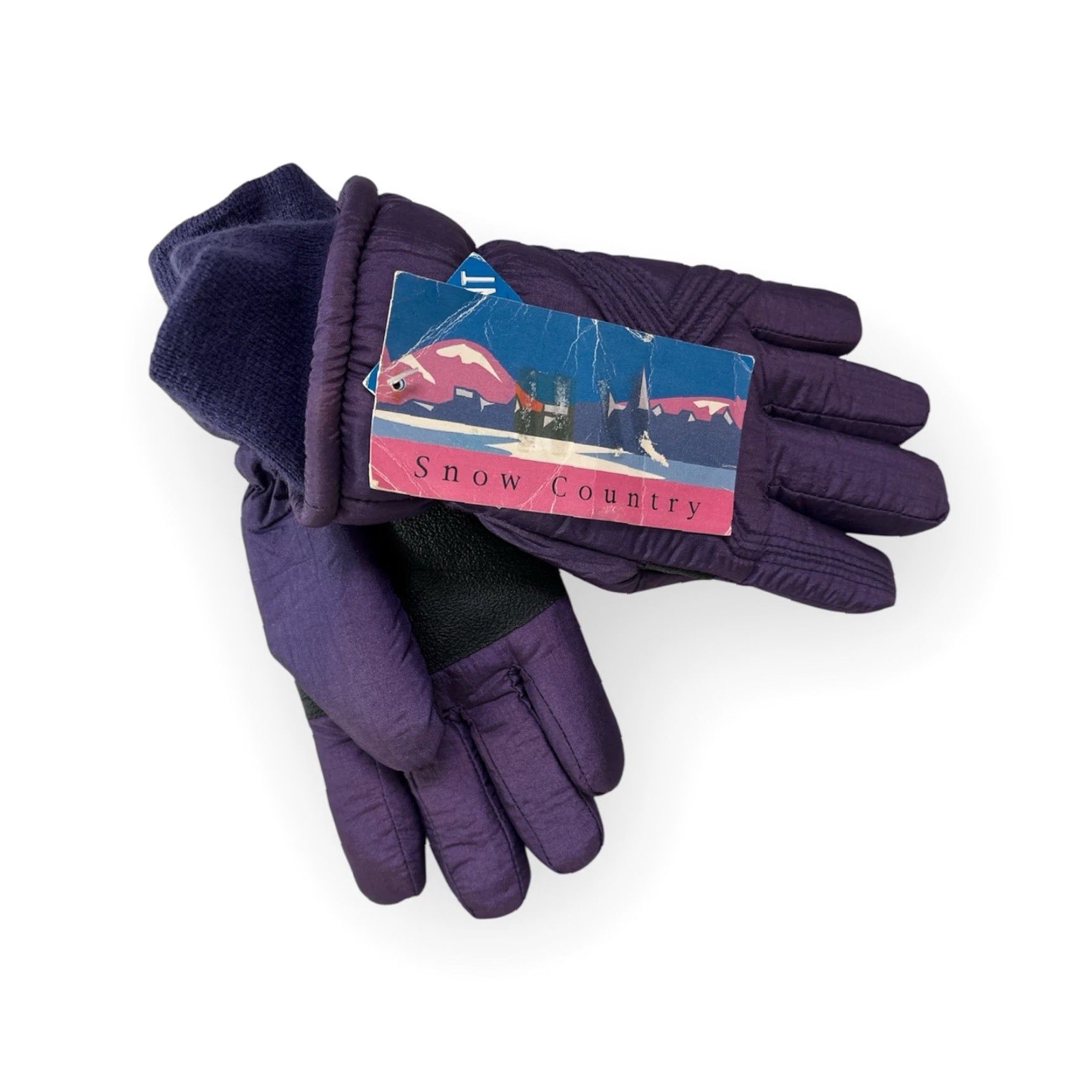 Vintage VINTAGE Snow Country Glove Womens M Winter Purple 90s Deadstock NWT Water Resistant Nylon Shell Vinyl Palm Polyester/Rayon Lining Womens Size ONE SIZE - 7 Thumbnail