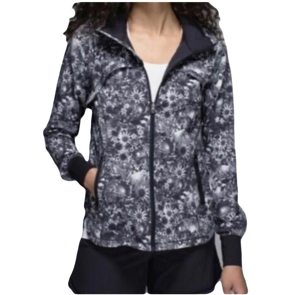 Lululemon Lululemon Bring Back The Track Jacket Flowabunga Black 2 Size XS / US 0-2 / IT 36-38 - 1 Thumbnail