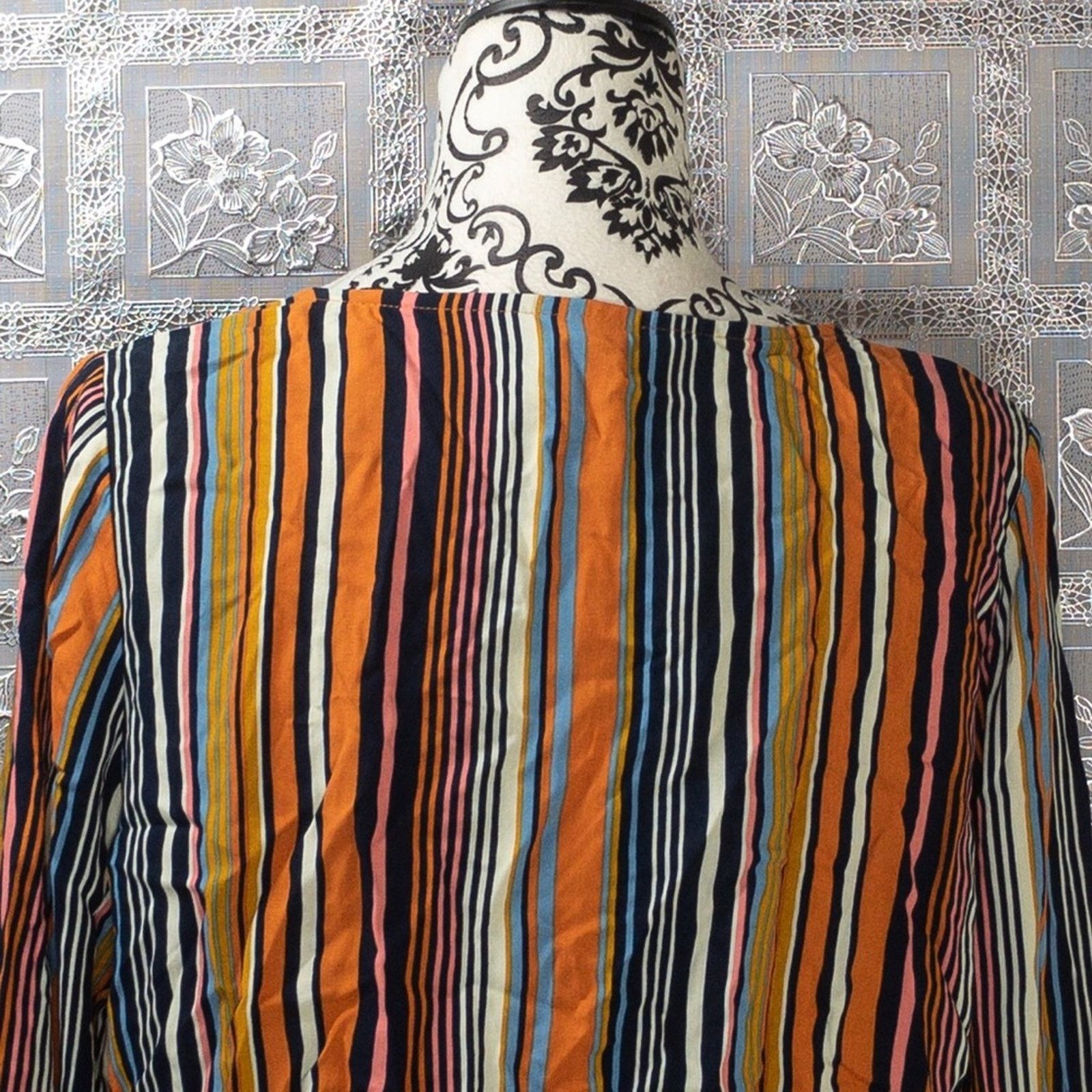 rue21 Rue 21 Striped Button Down Tie Front Top Size L Size L / US 10 / IT 46 - 7 Thumbnail