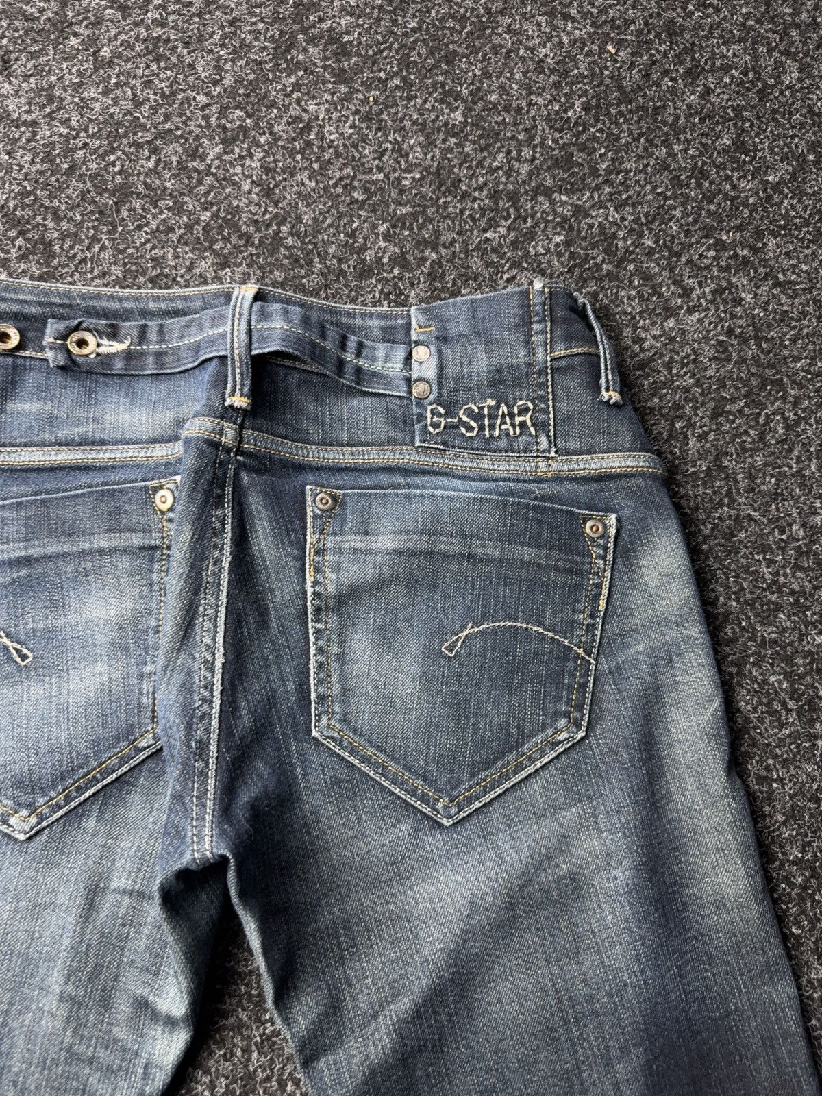 G-Star Retro Y2K 00s G-Star RAW l Vintage Distressed Denim Jeans Size 28" / US 6 / IT 42 - 15 Thumbnail