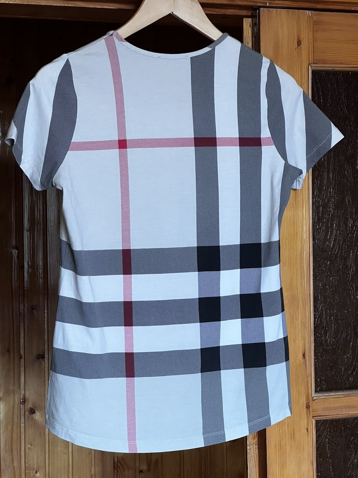 Burberry × Burberry Prorsum Burberry Brit Nova Check t-shirt luxury authentic Size L / US 10 / IT 46 - 11 Thumbnail