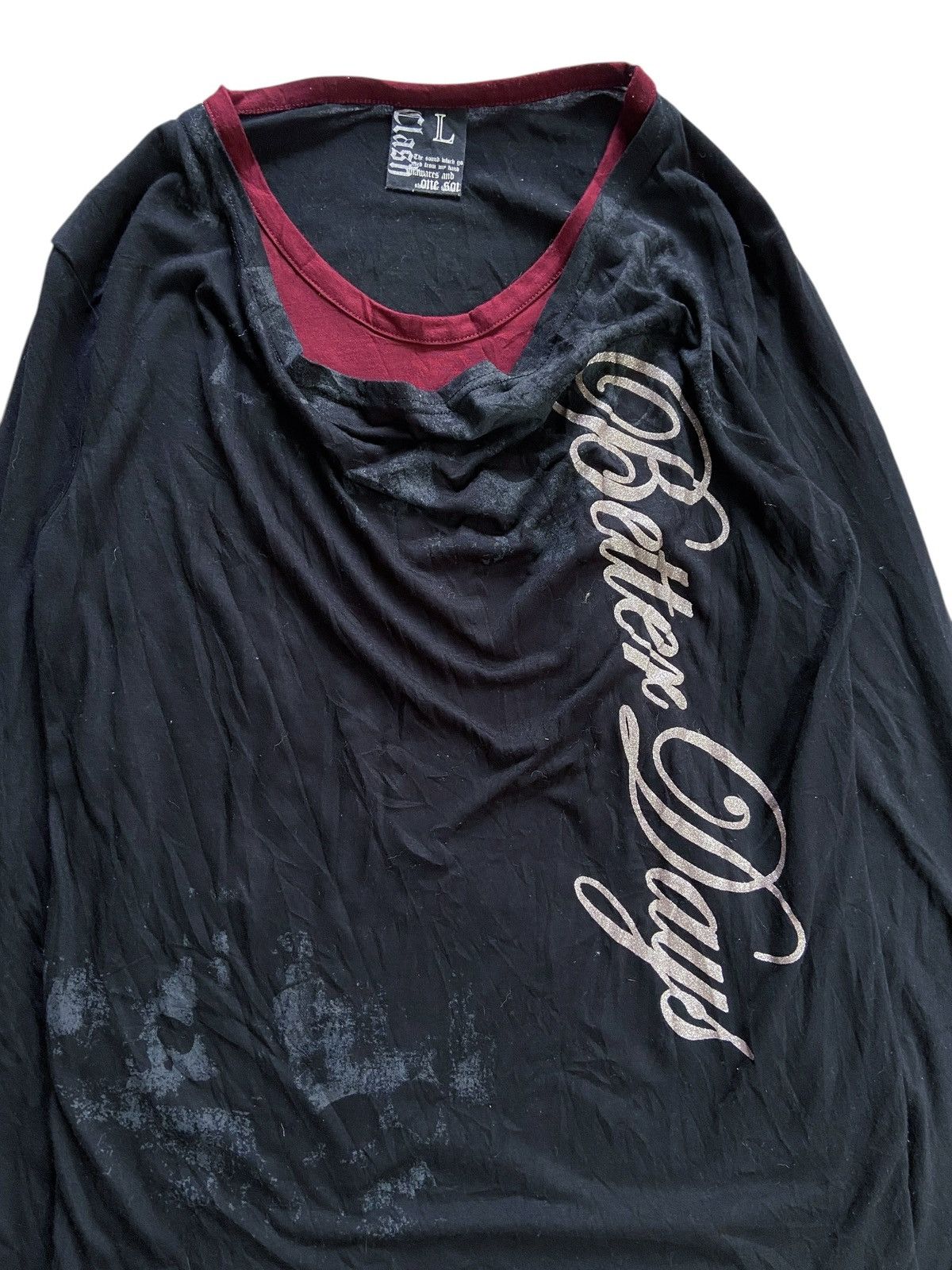 Japanese Brand B ONE SOUL DOUBLE LAYER POEM LONG SLEEVE Size US L / EU 52-54 / 3 - 3 Thumbnail