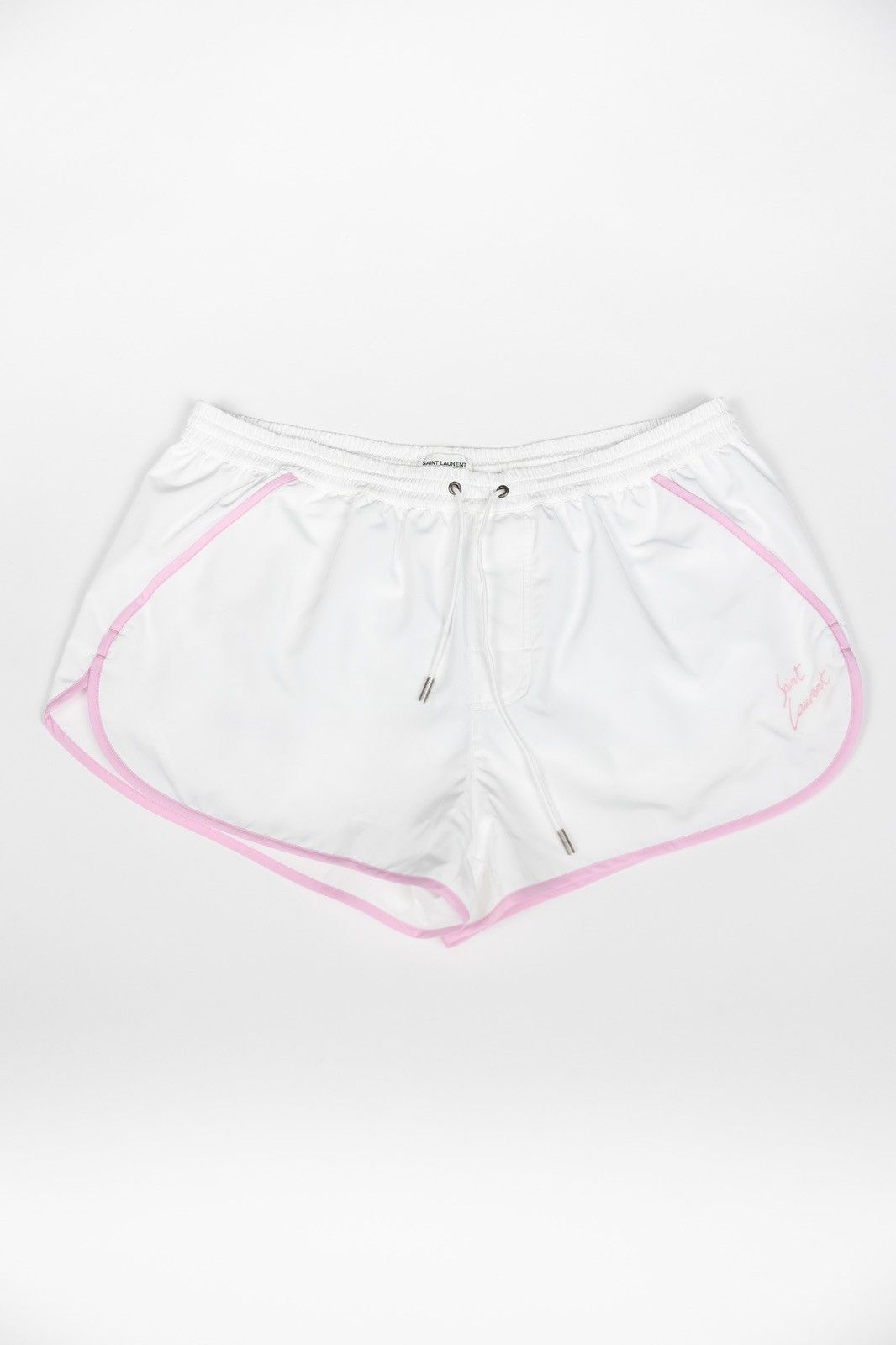 Saint Laurent Paris Saint Laurent Embroidered Swim Shorts Size 25" / US 0 / IT 36 - 1 Thumbnail
