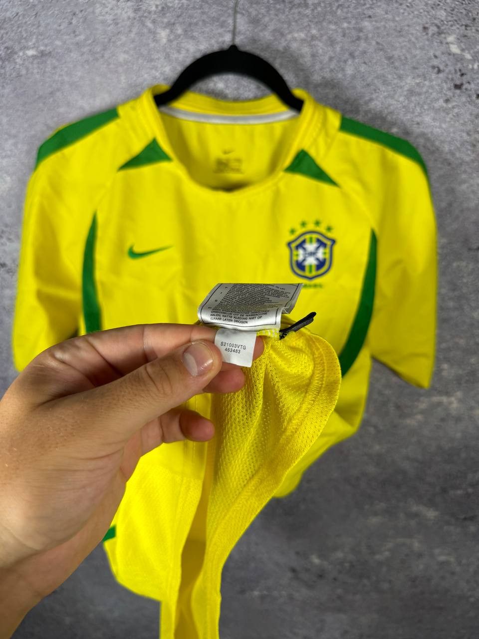 Nike Brazil National Team 2002 Nike Soccer Jersey Small Size US S / EU 44-46 / 1 - 12 Thumbnail
