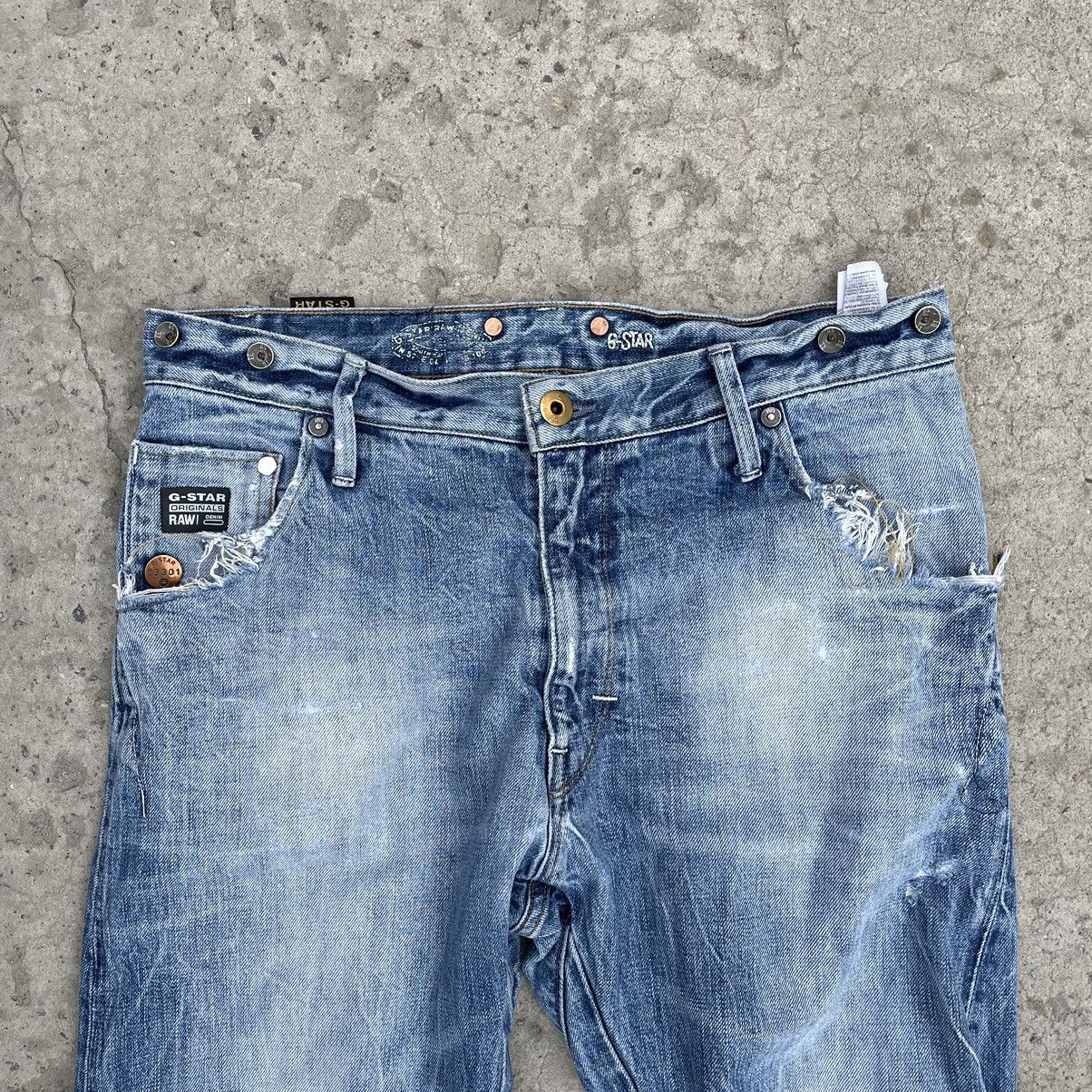 G-Star × Vintage Vintage G star Raw Jeans 3301 W33xL34 Work Wear Pants Y2K Size US 33 - 9 Thumbnail